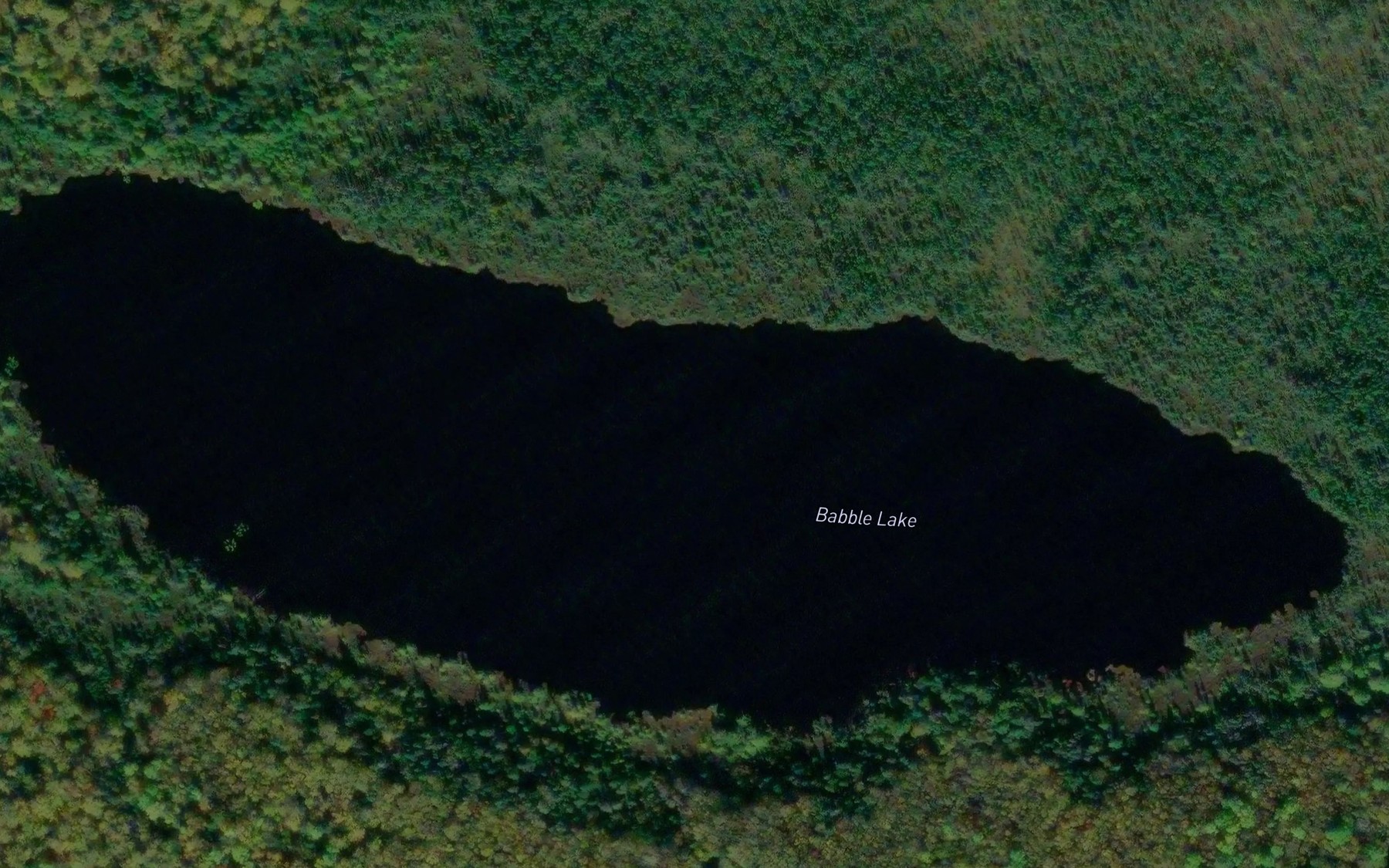Satellite map of the Babble Lake