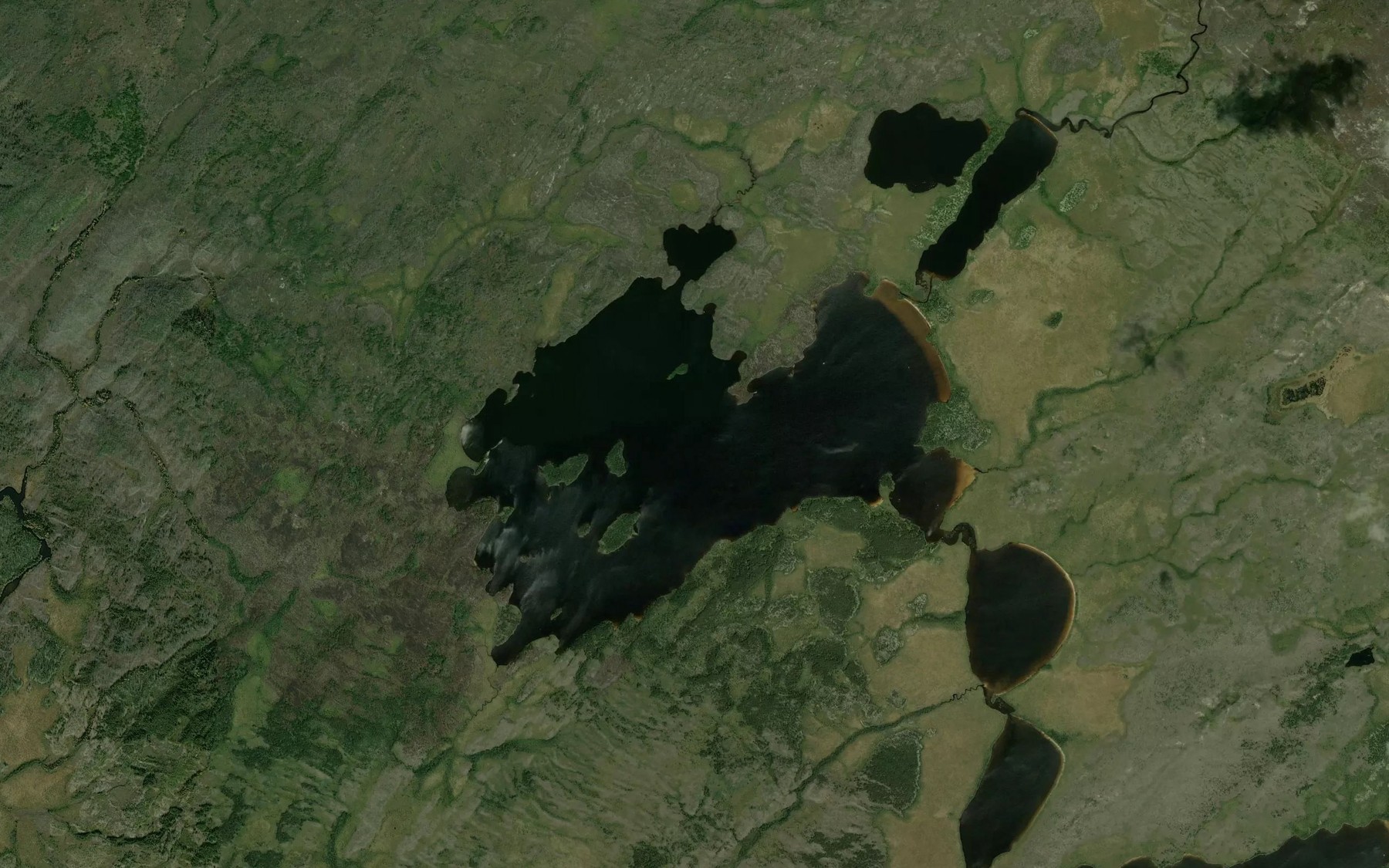 Satellite map of the Lac Chourses