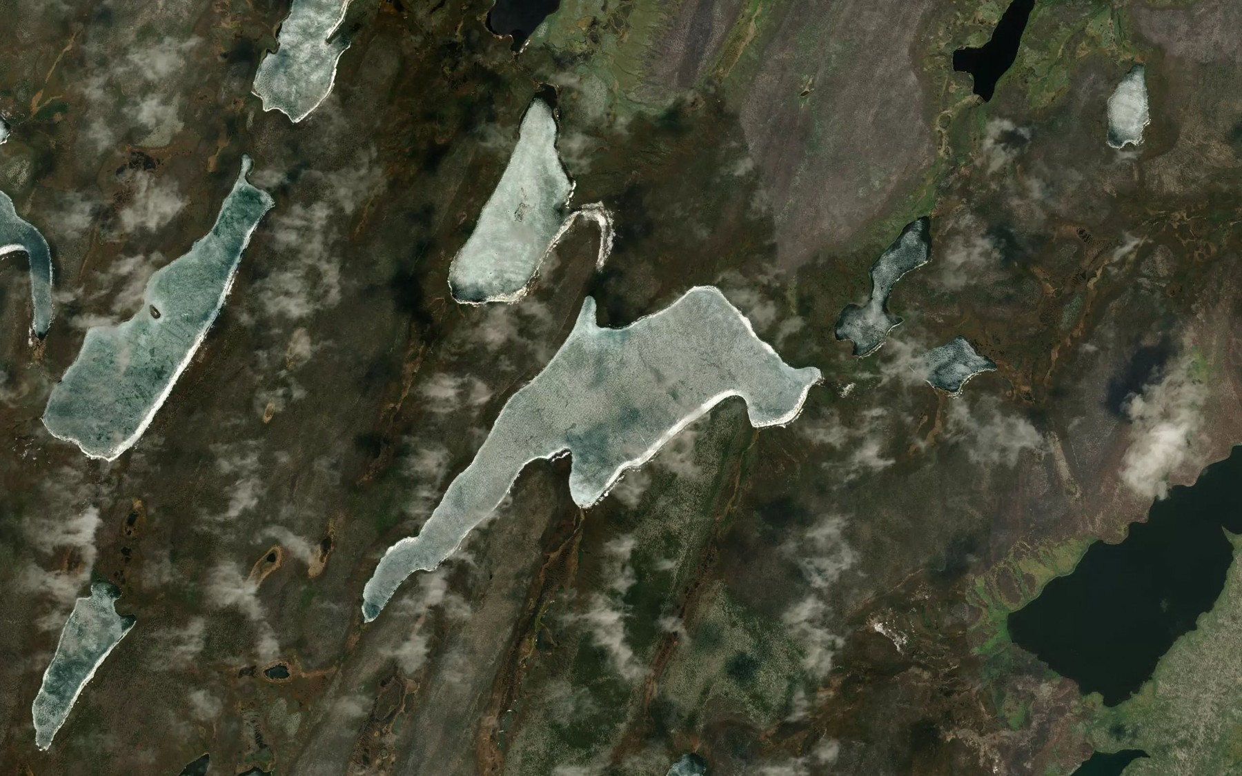 Satellite map of the McKellar Lake