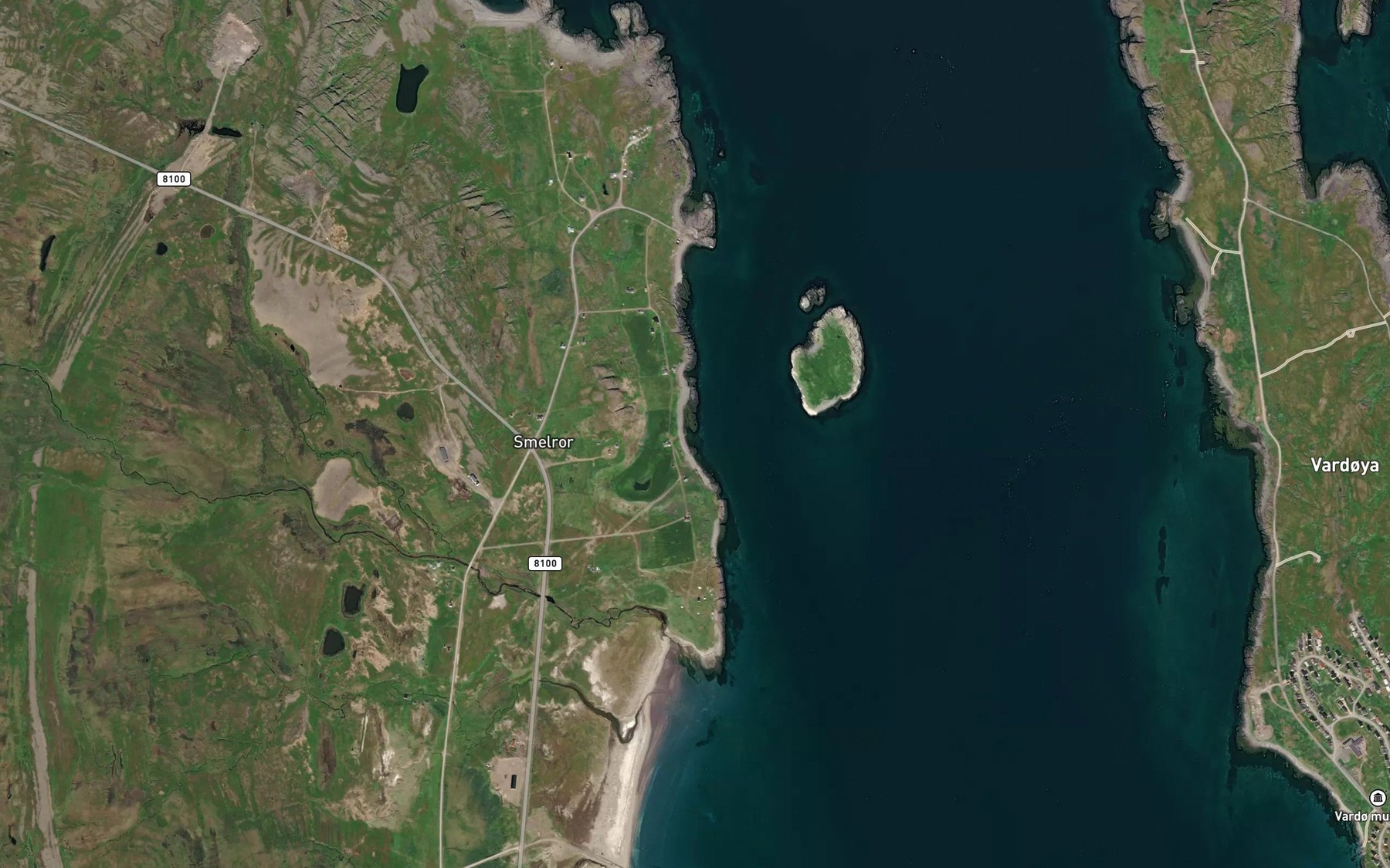 Satellite map of the Bukten