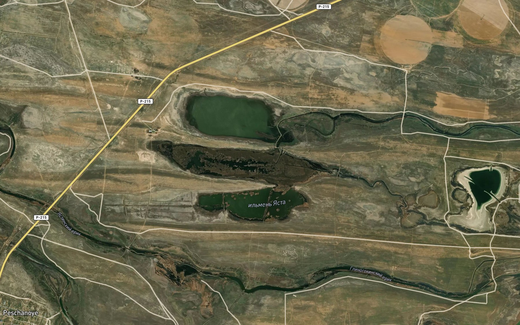 Satellite map of the Il'men' Gurburnur