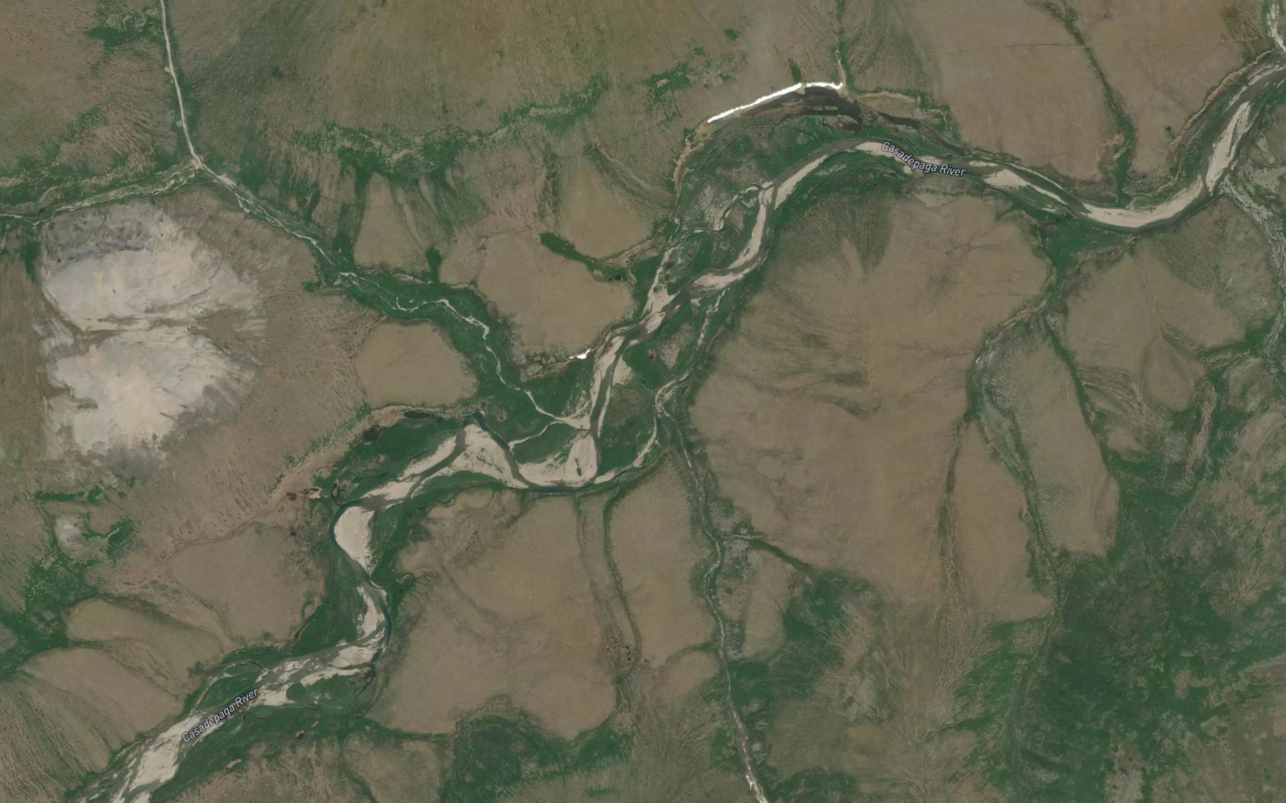 Satellite map of the Penelope Creek