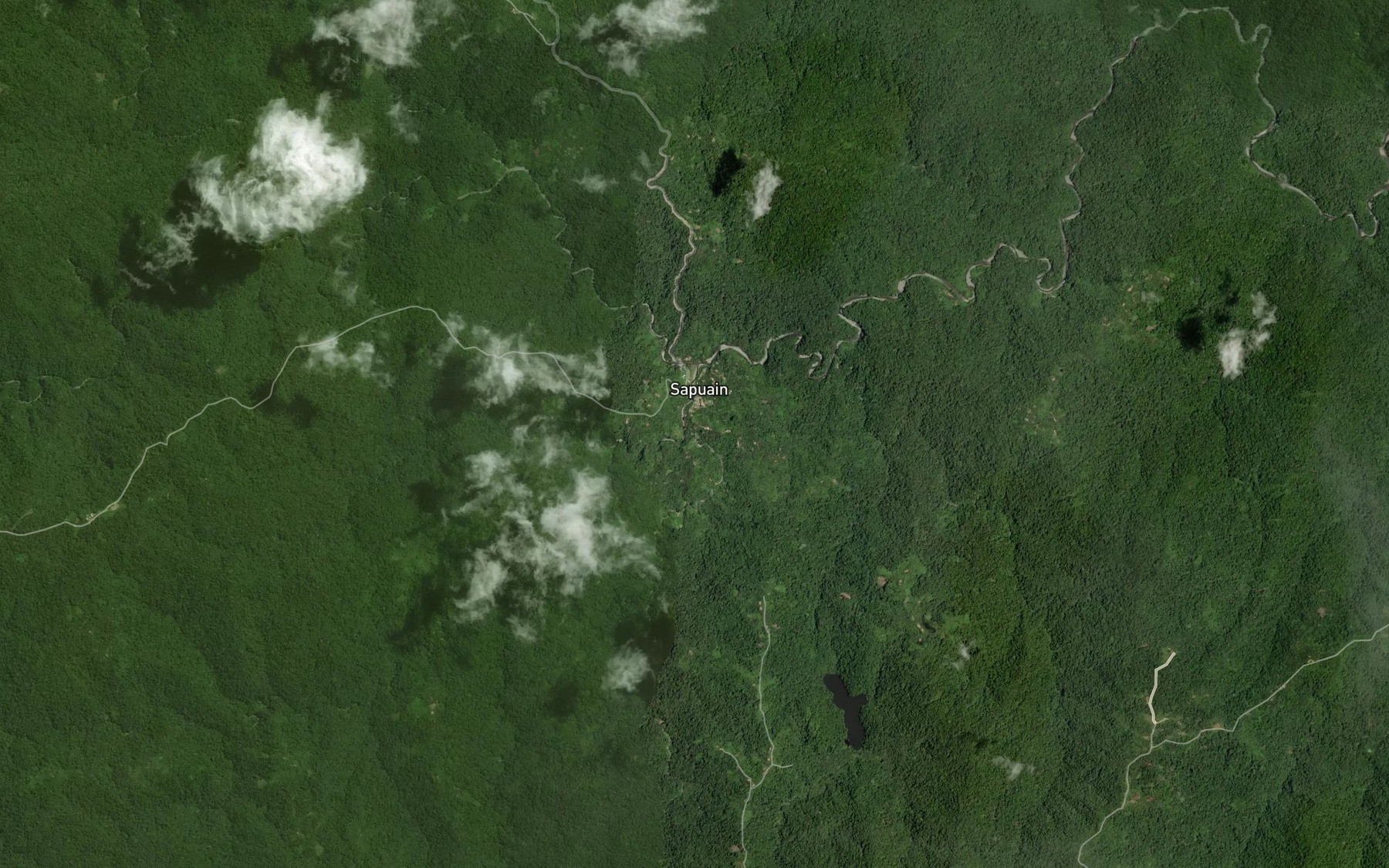 Satellite map of the Gunim Creek