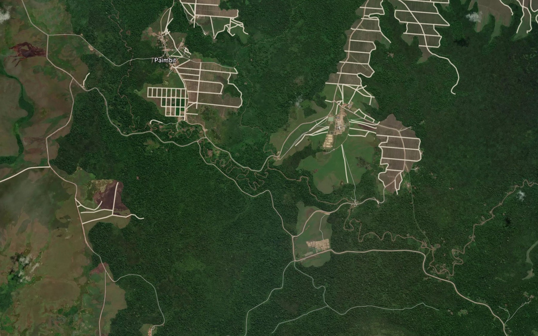 Satellite map of the Urr-U Creek