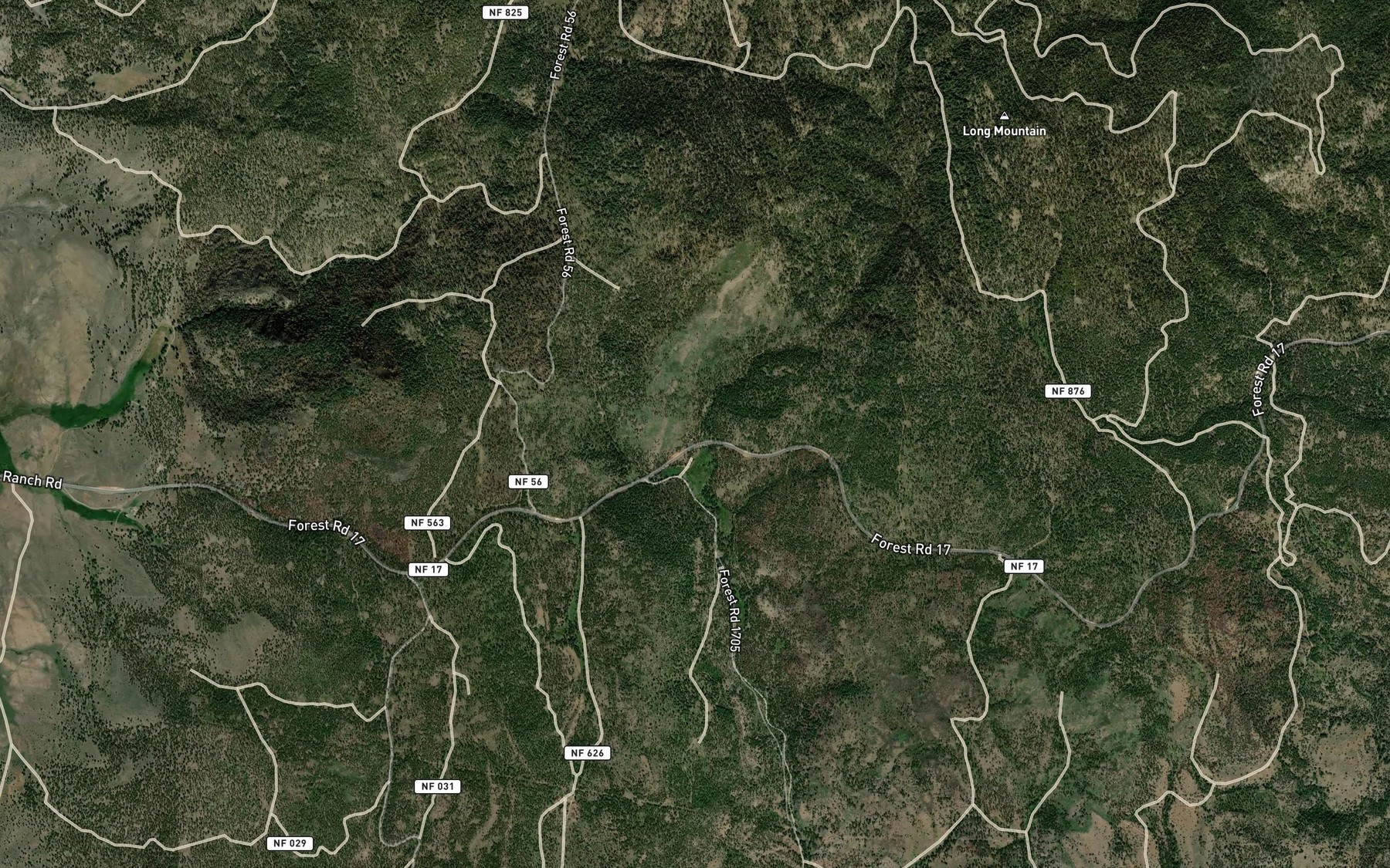 Satellite map of the Cove Spring