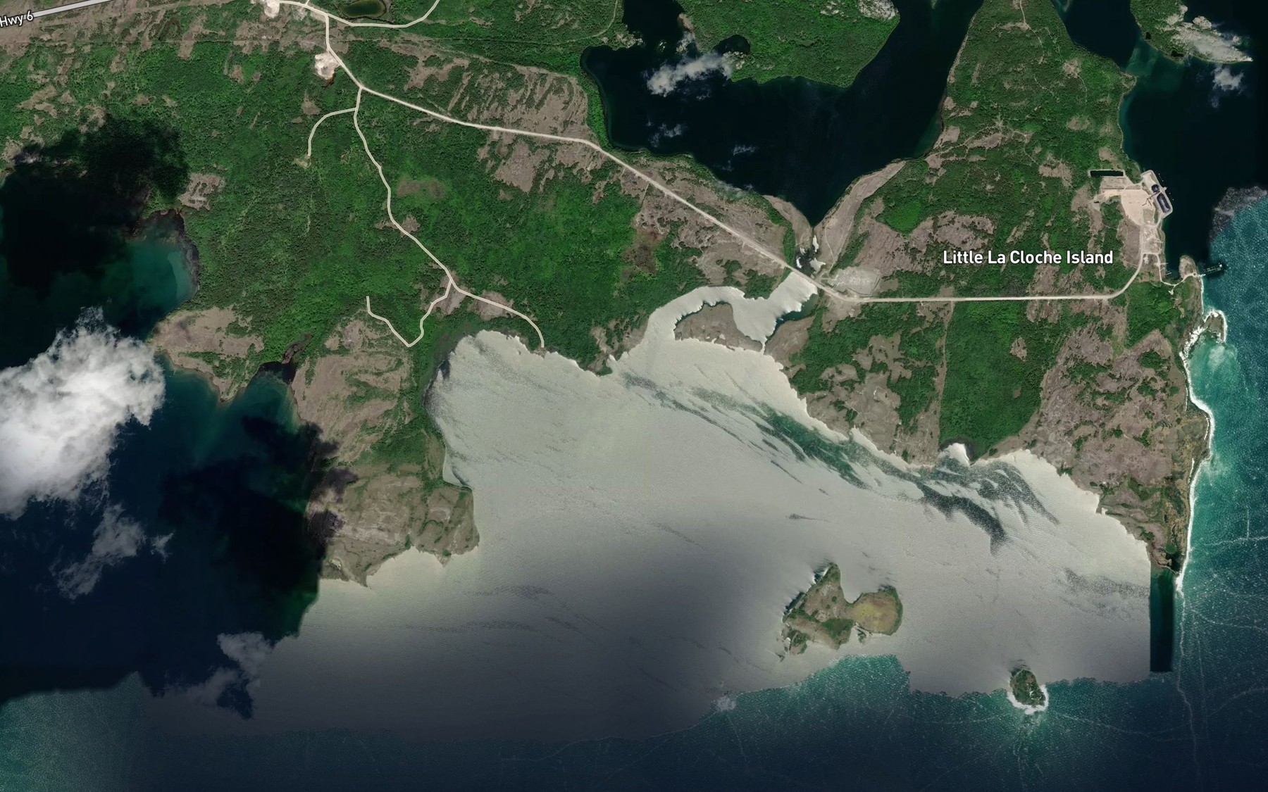 Satellite map of the Shoal Bight