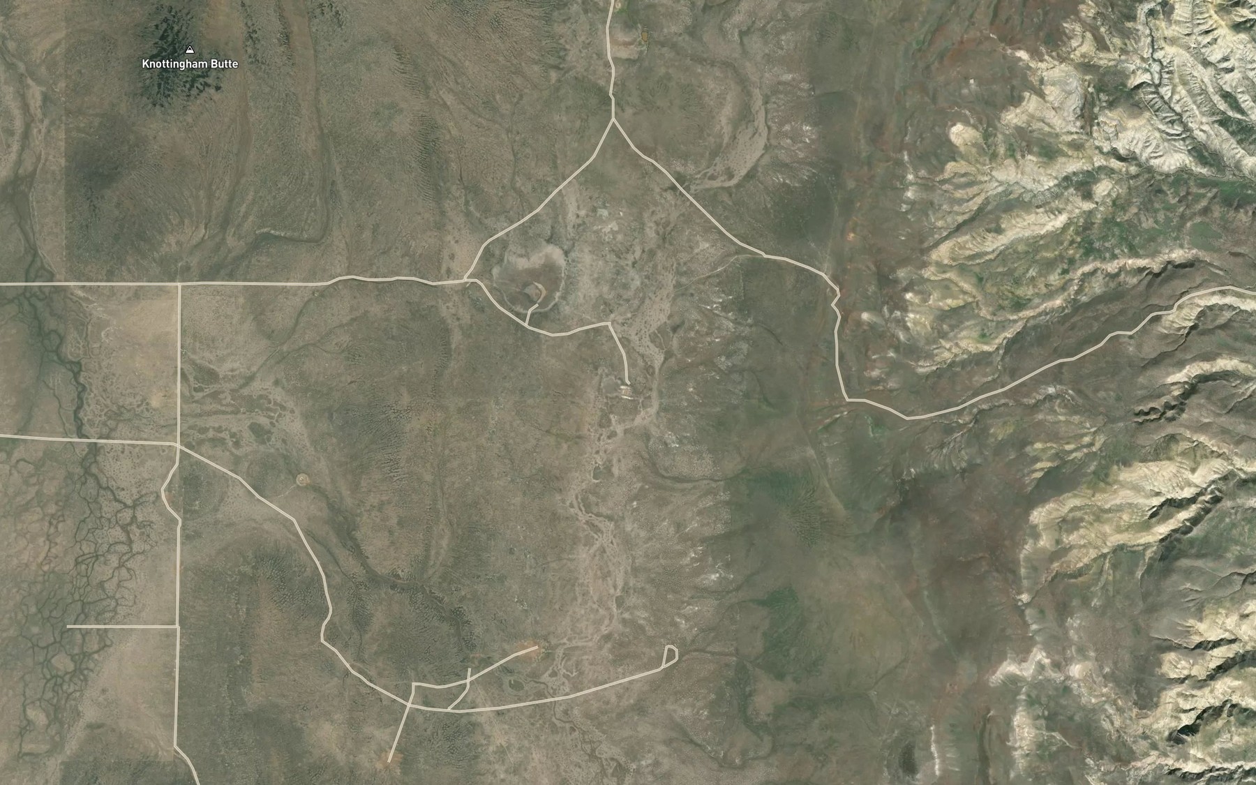 Satellite map of the Davis Reservoir