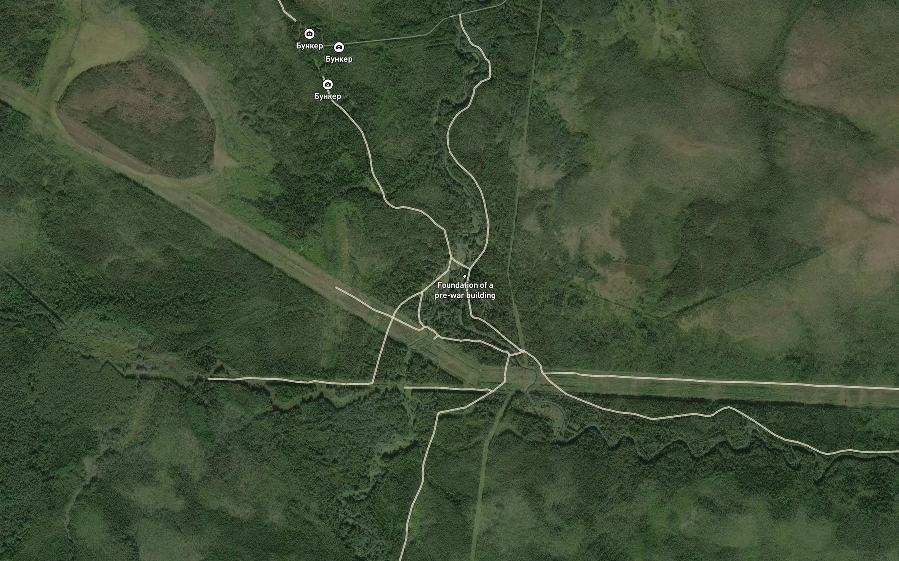 Satellite map of the Chernaya
