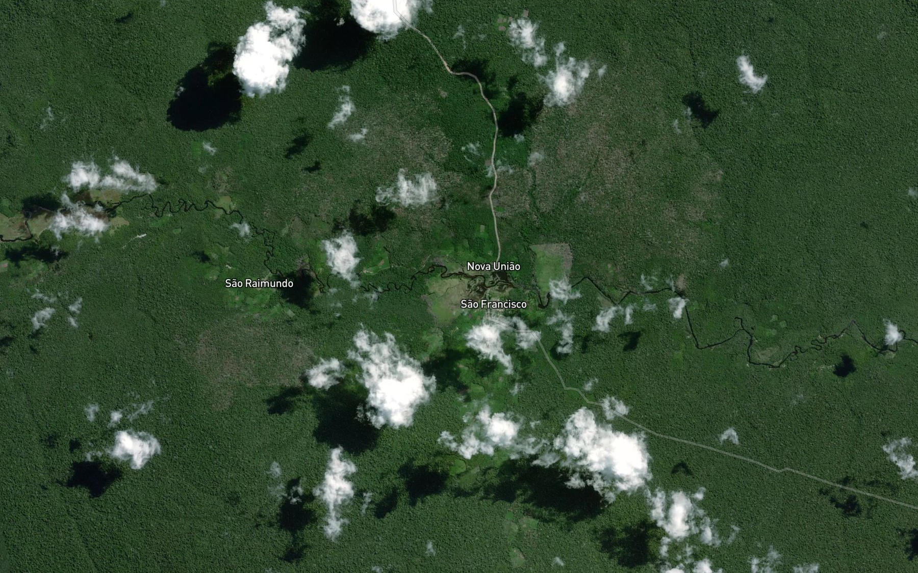 Satellite map of the Lago do Arua