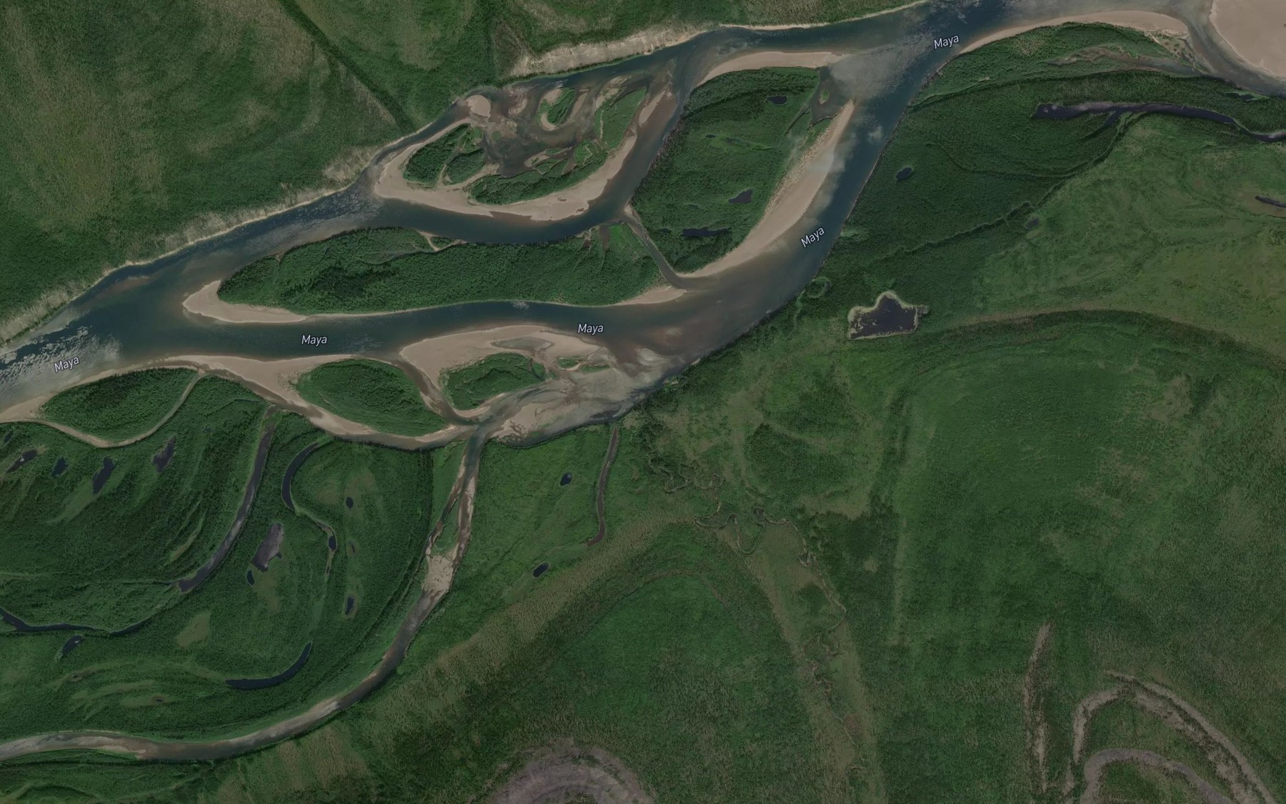 Satellite map of the Segende