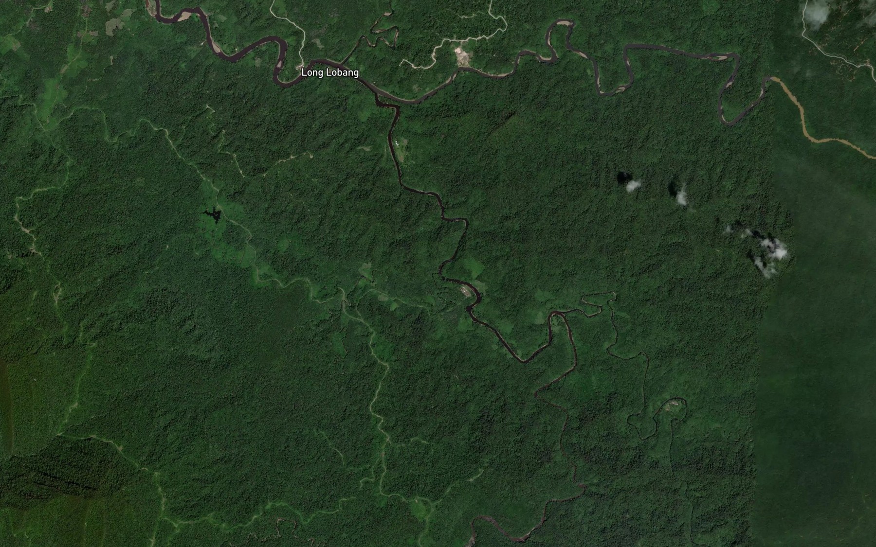 Satellite map of the Sungai Puha