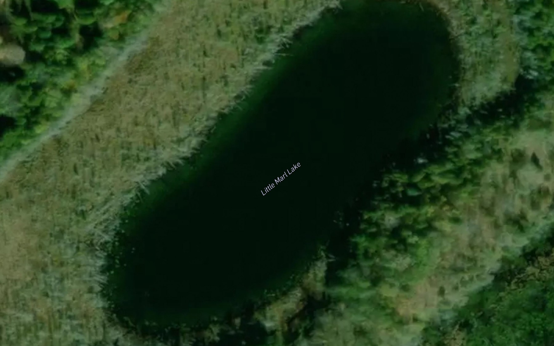Satellite map of the Little Marl Lake