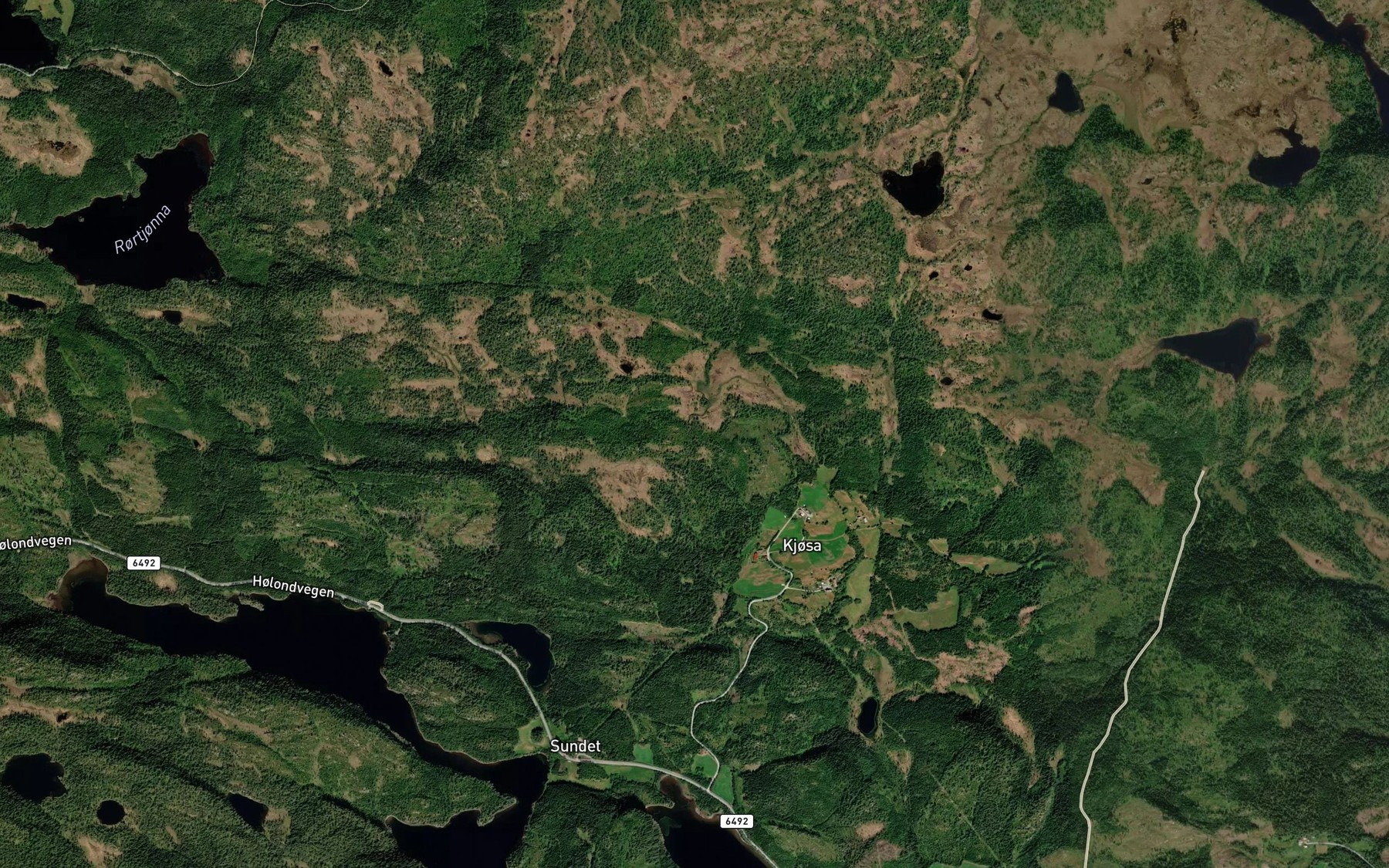Satellite map of the Kjosbekken
