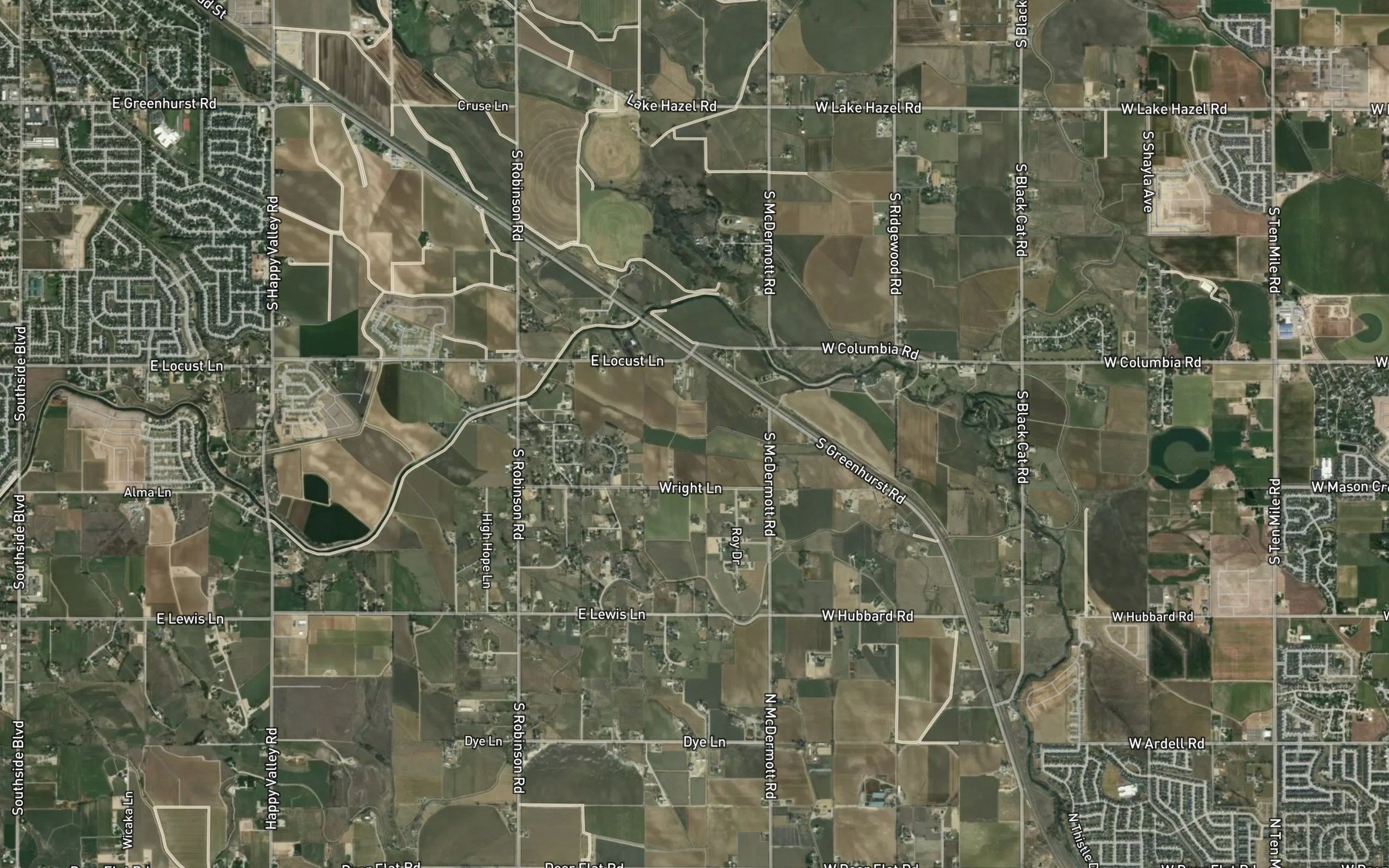 Satellite map of the Fogarty Lateral