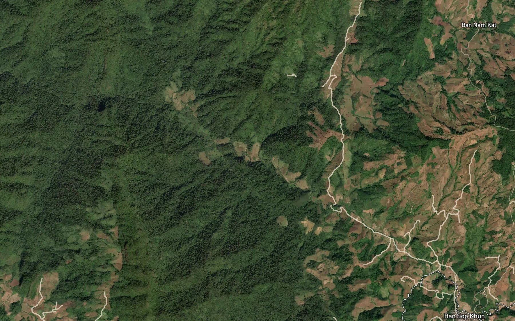 Satellite map of the Nam Kat