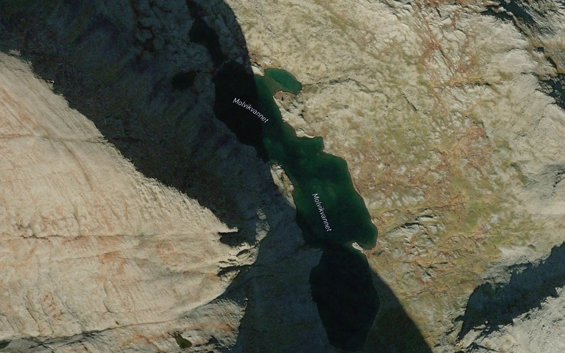 Satellite map of the Molvikvatnet