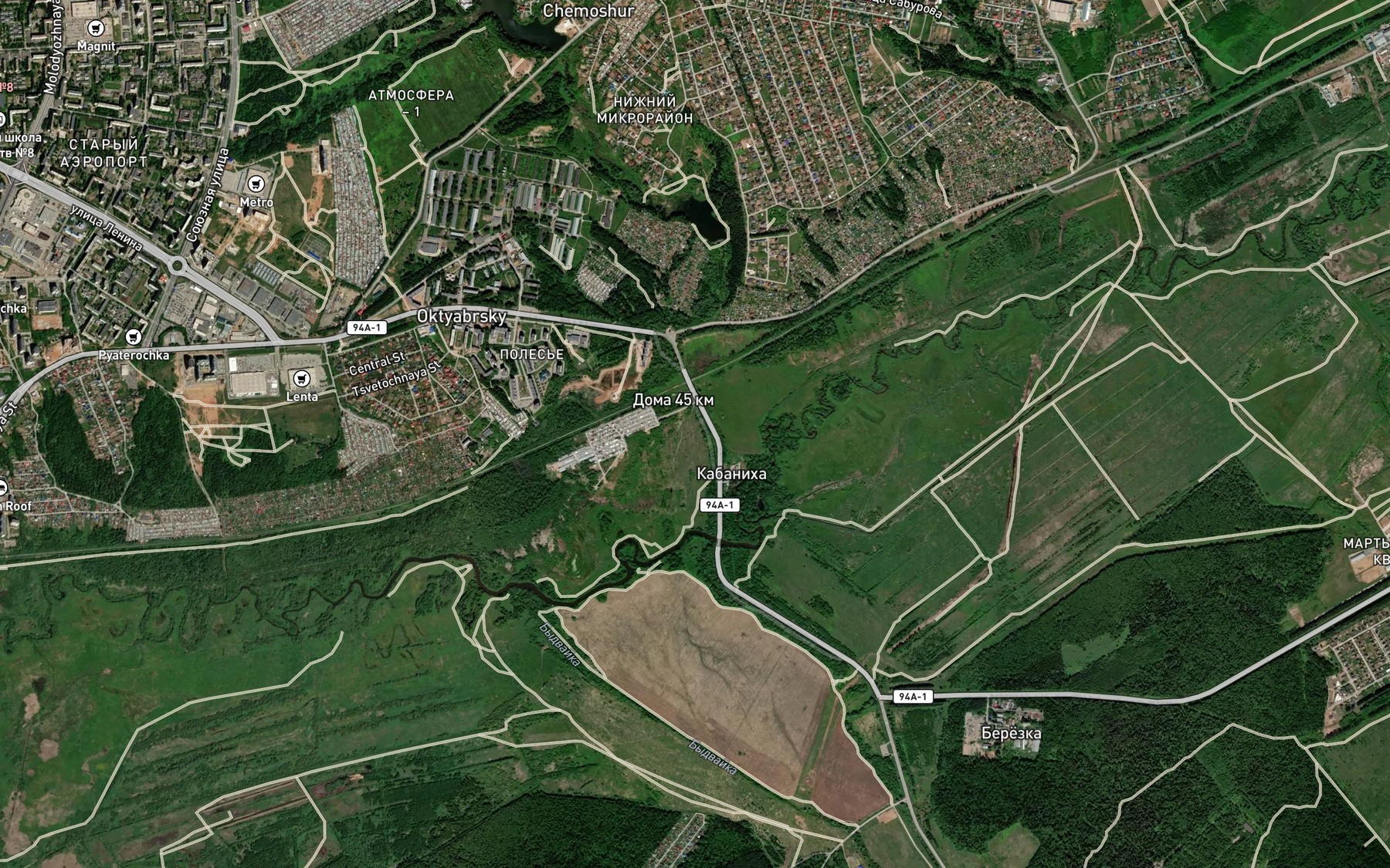 Satellite map of the Chemoshurka