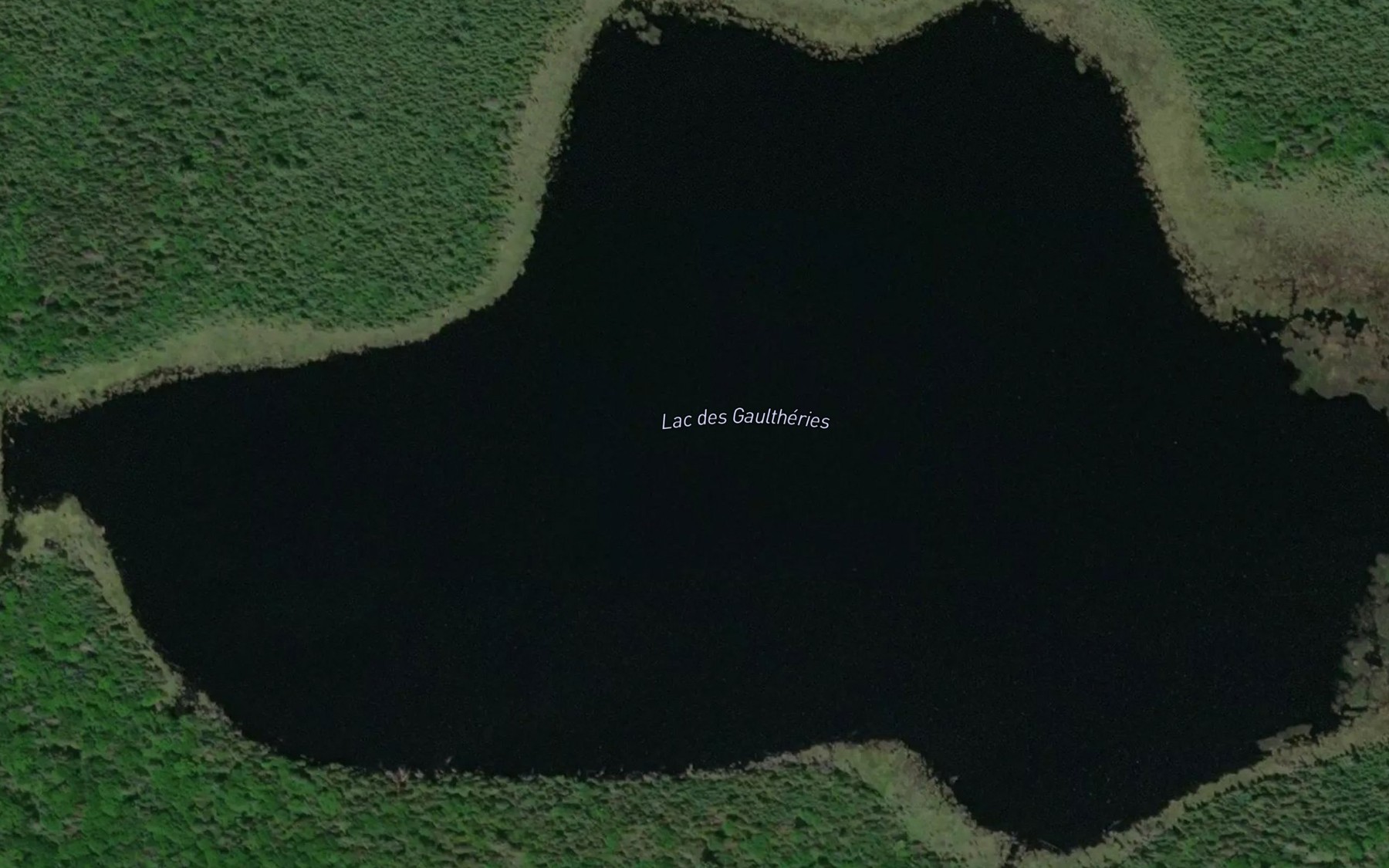 Satellite map of the Lac des Gaultheries