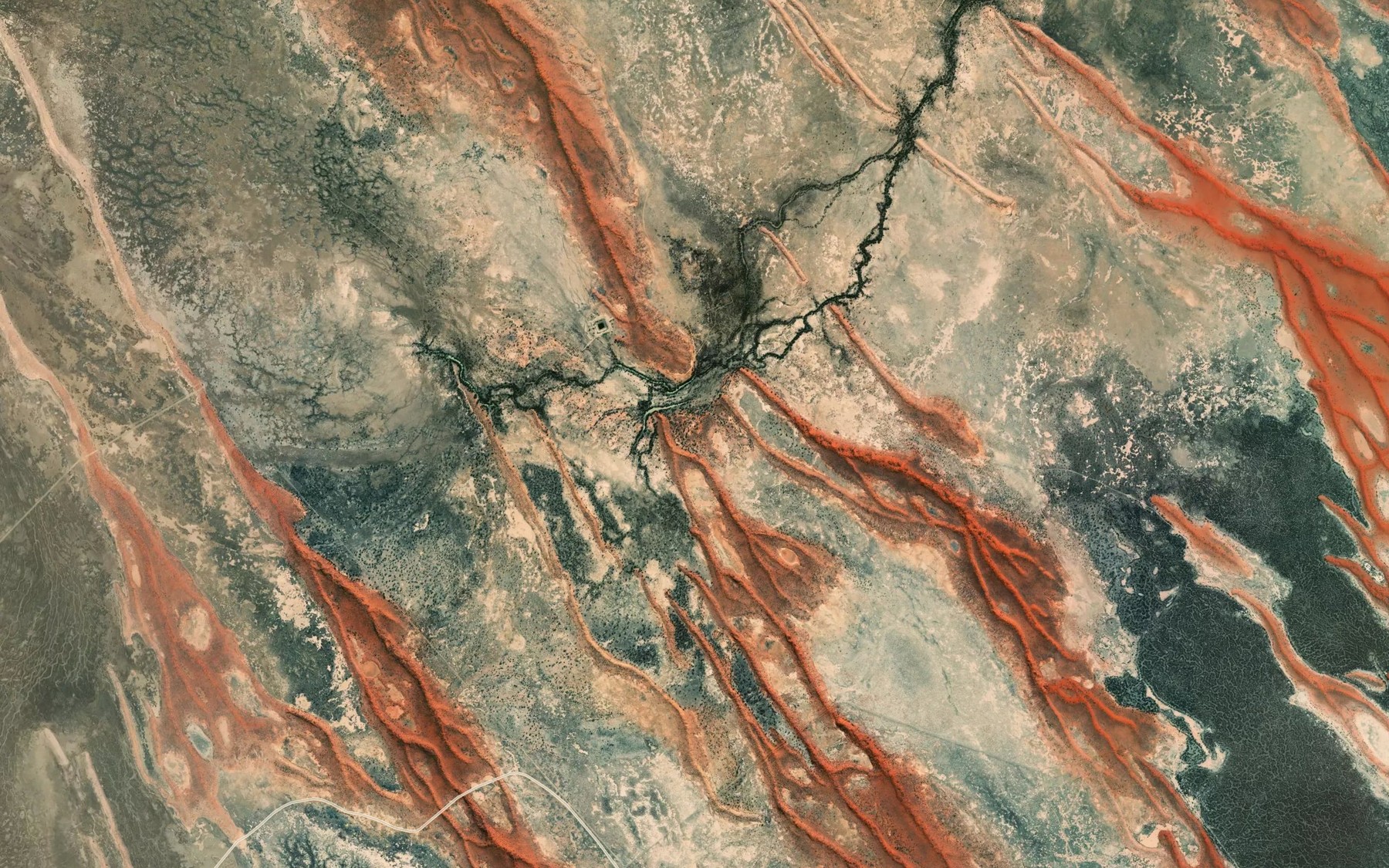Satellite map of the Toonka Creek