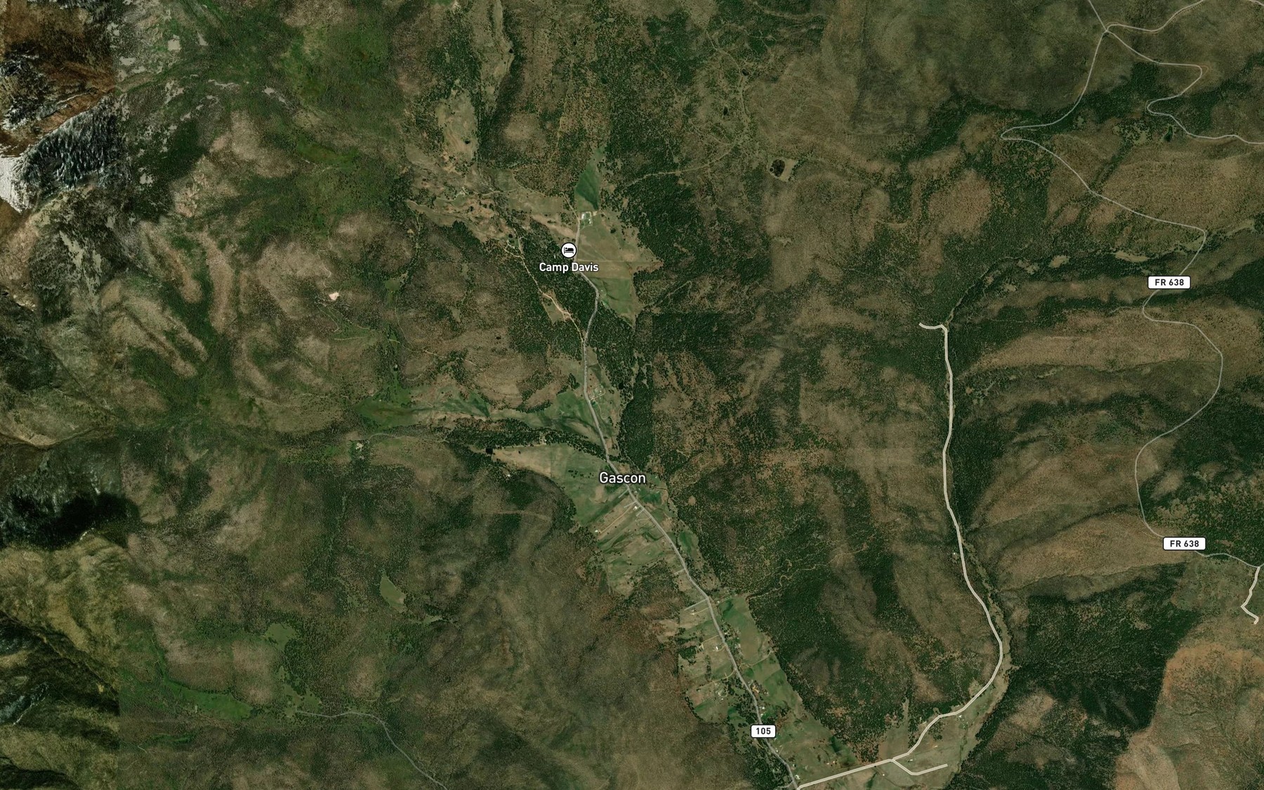 Satellite map of the Rito de Gascon
