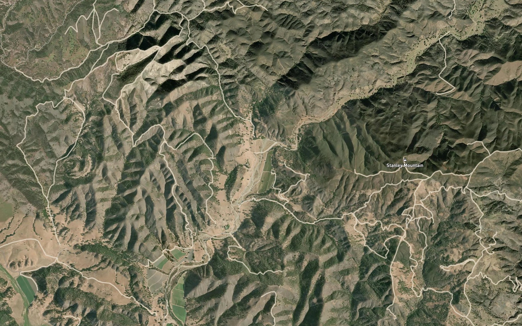 Satellite map of the Jollo Creek