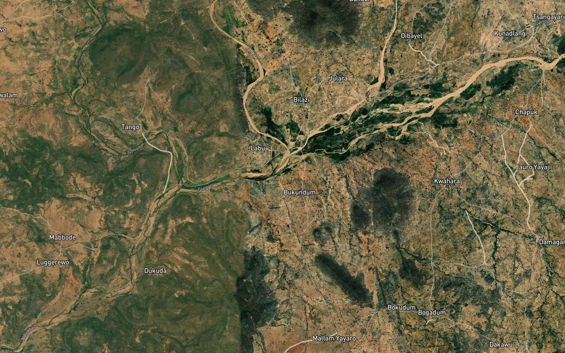 Satellite map of the Jaie