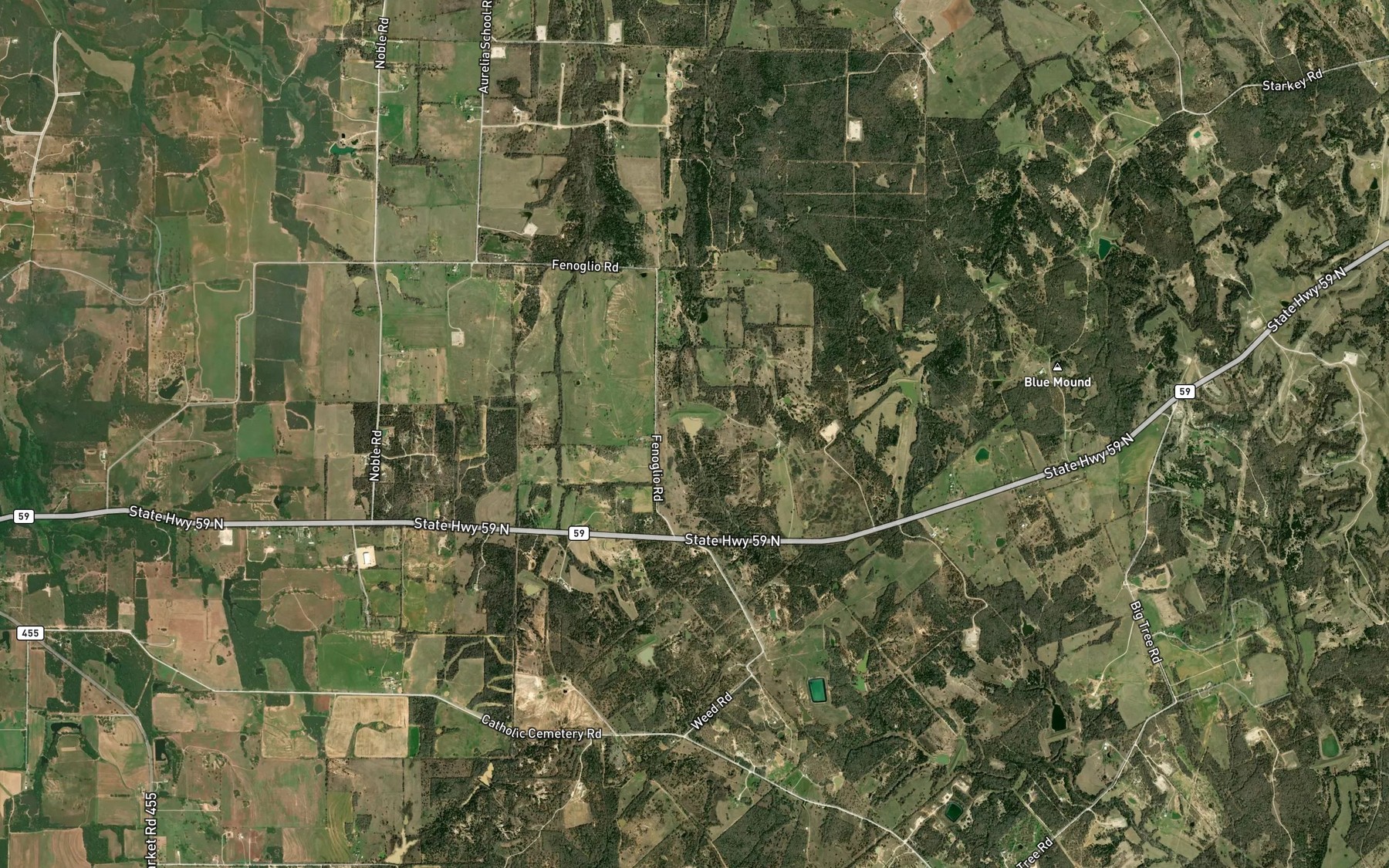 Satellite map of the Soil Conservation Service Debris Basin 115