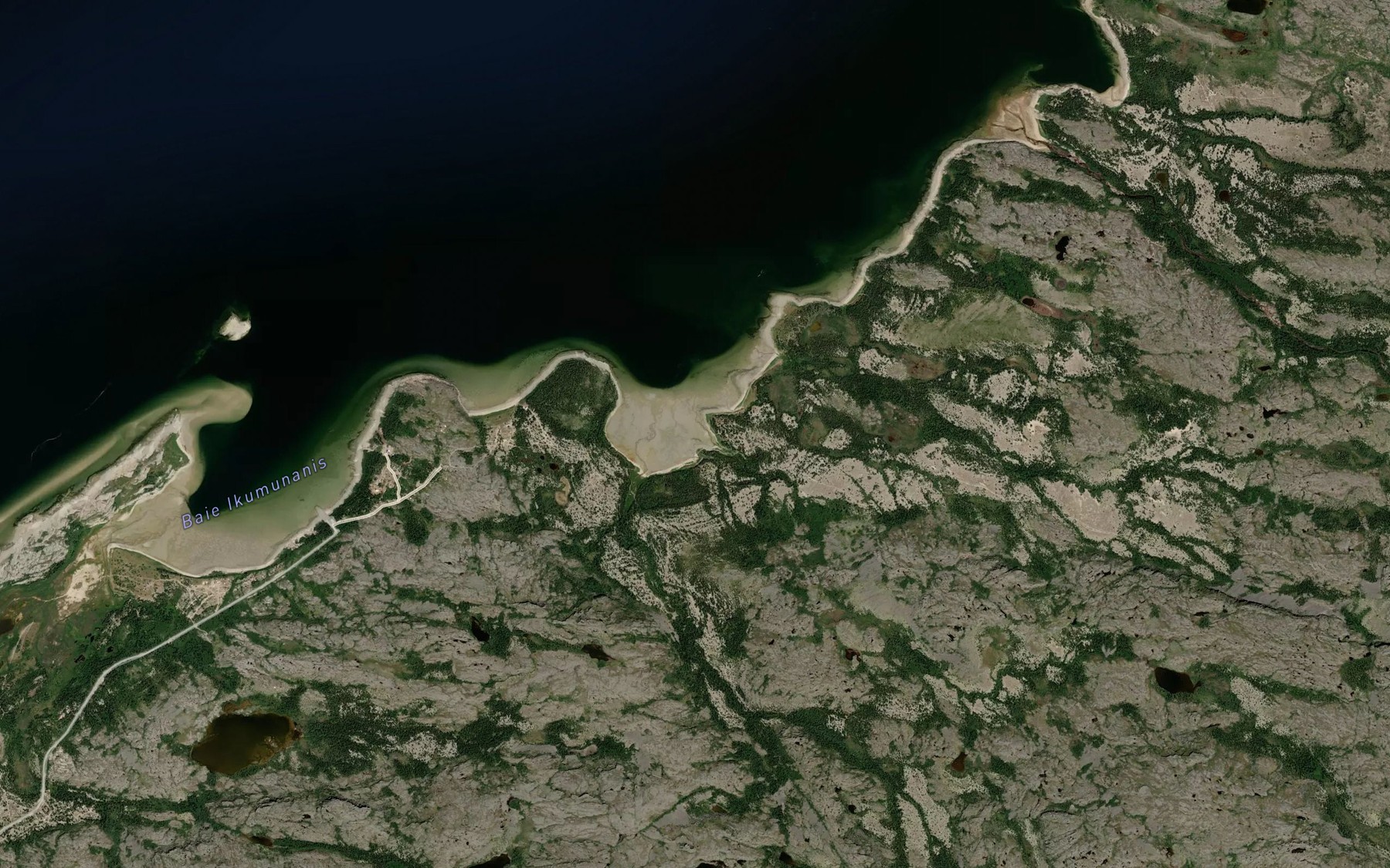 Satellite map of the Baie Amistawasahach