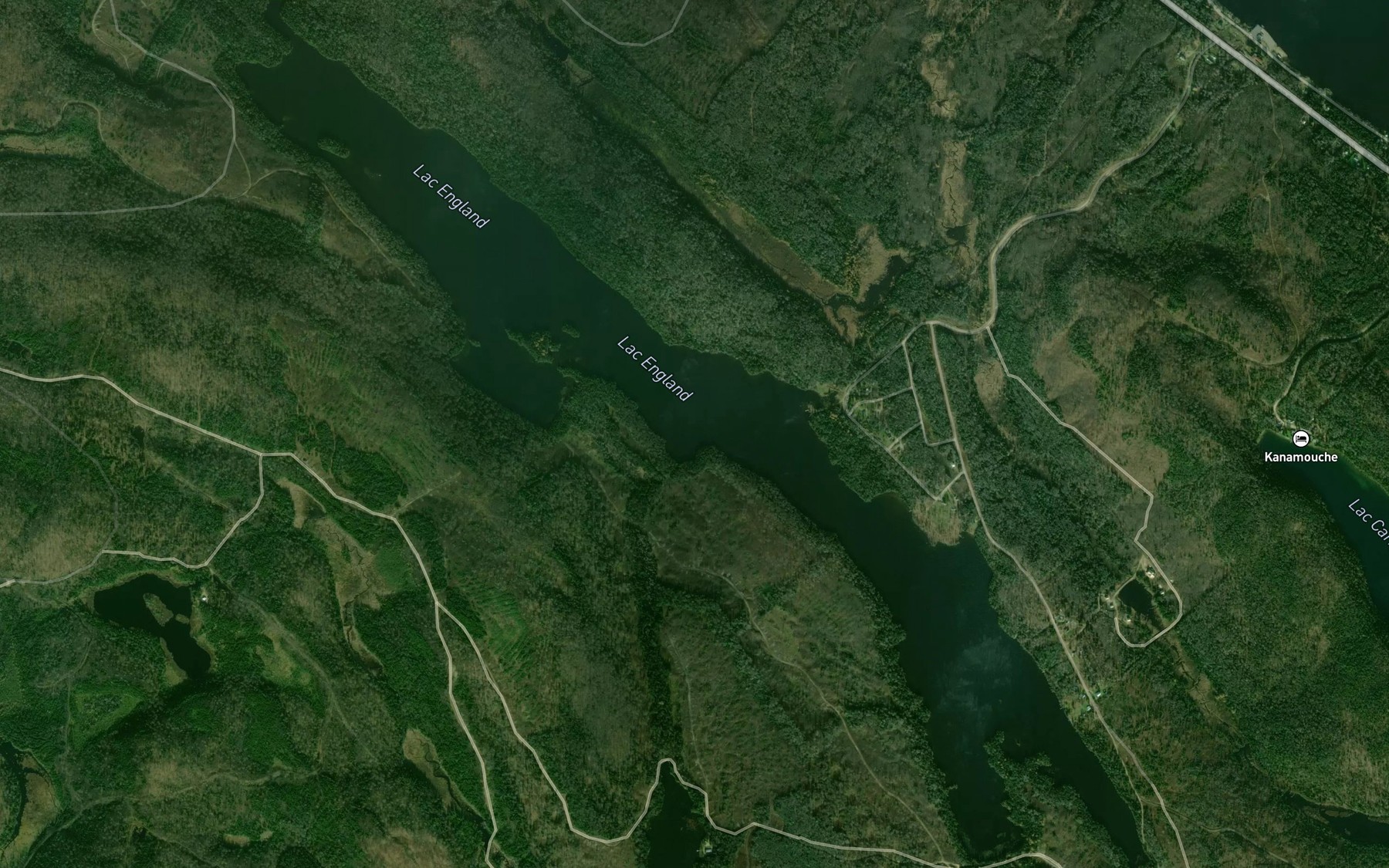 Satellite map of the Lac England