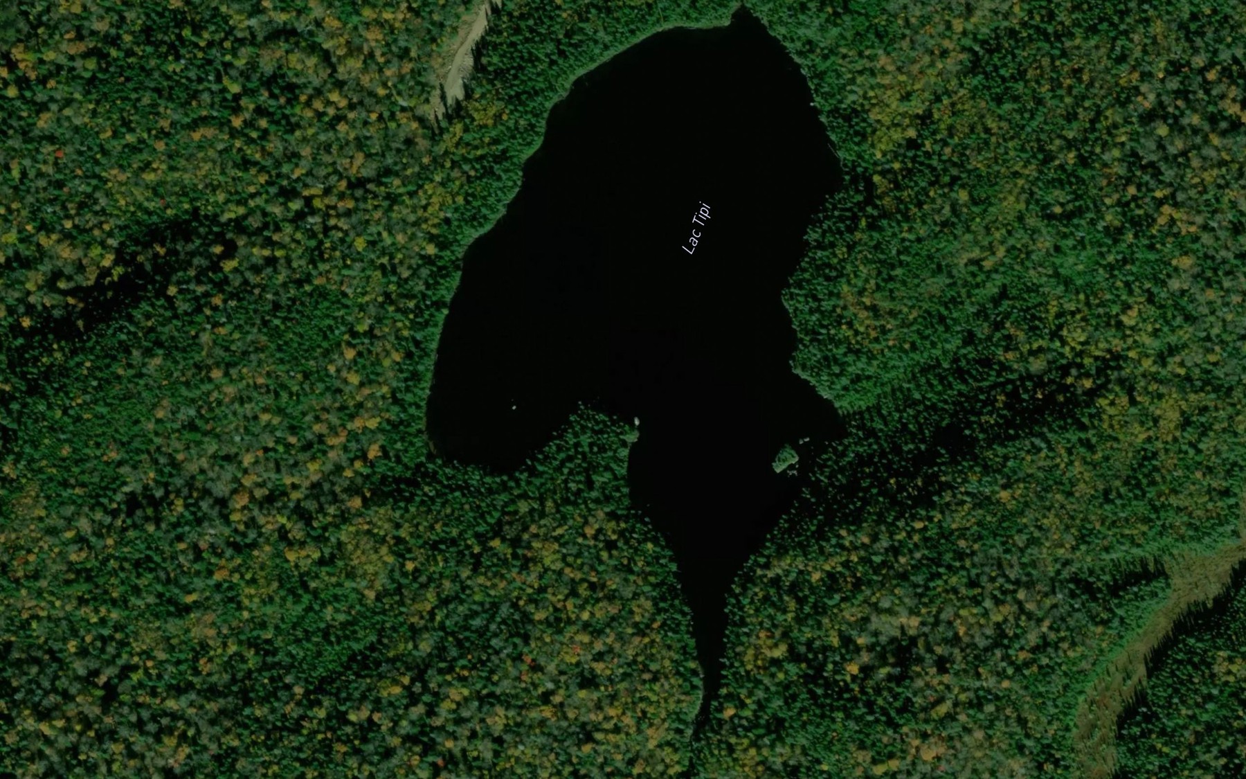 Satellite map of the Lac Tipi