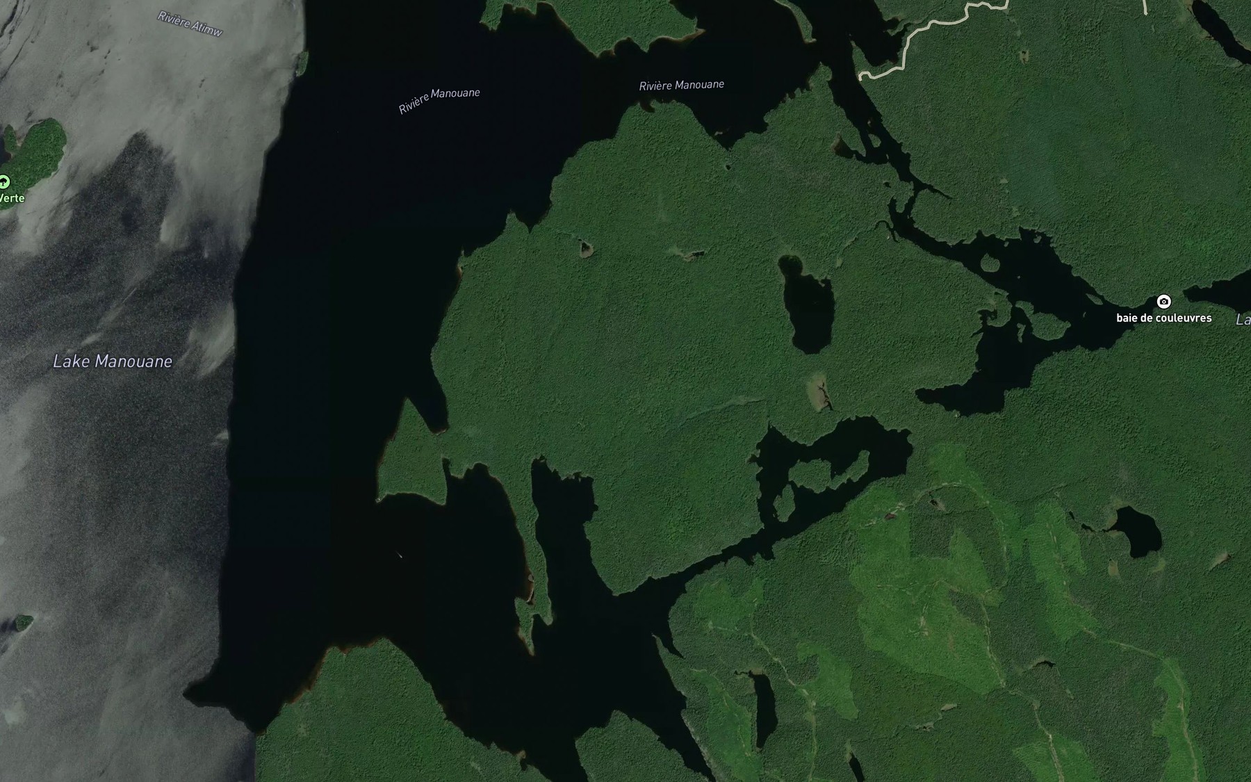 Satellite map of the Baie du Nord