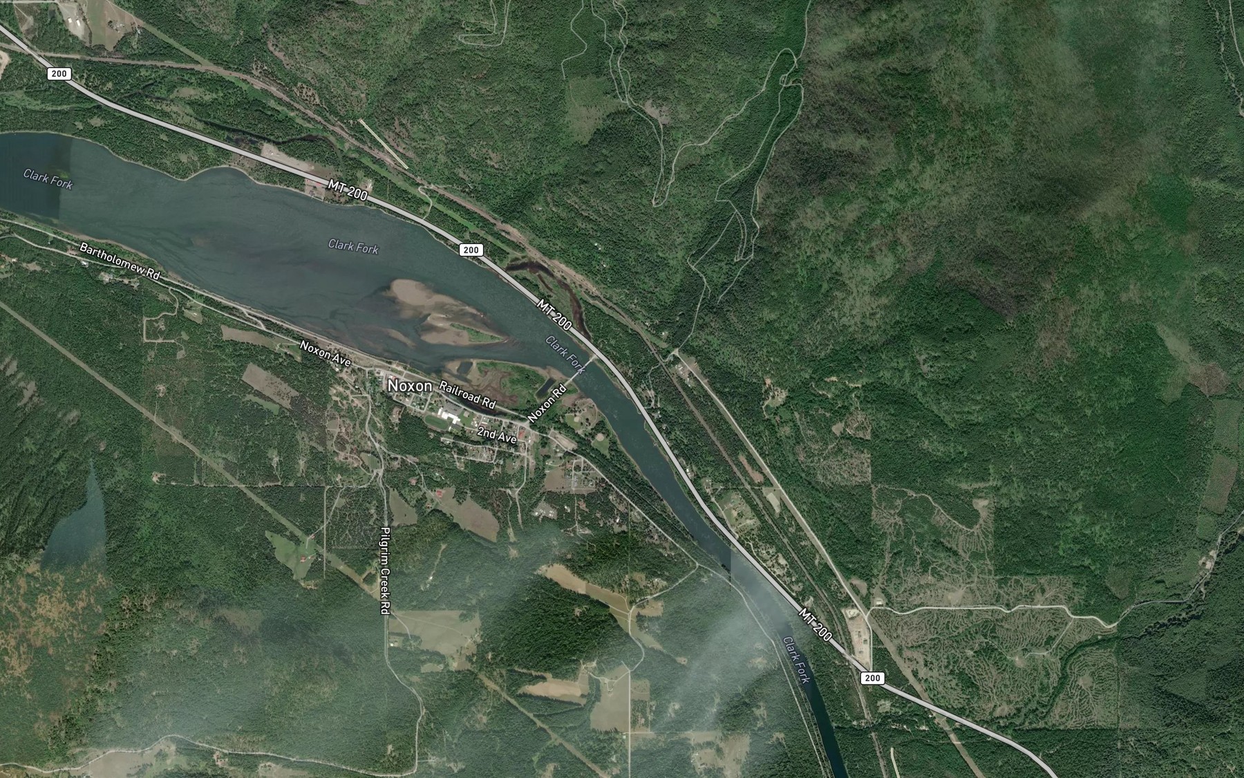 Satellite map of the Government Creek