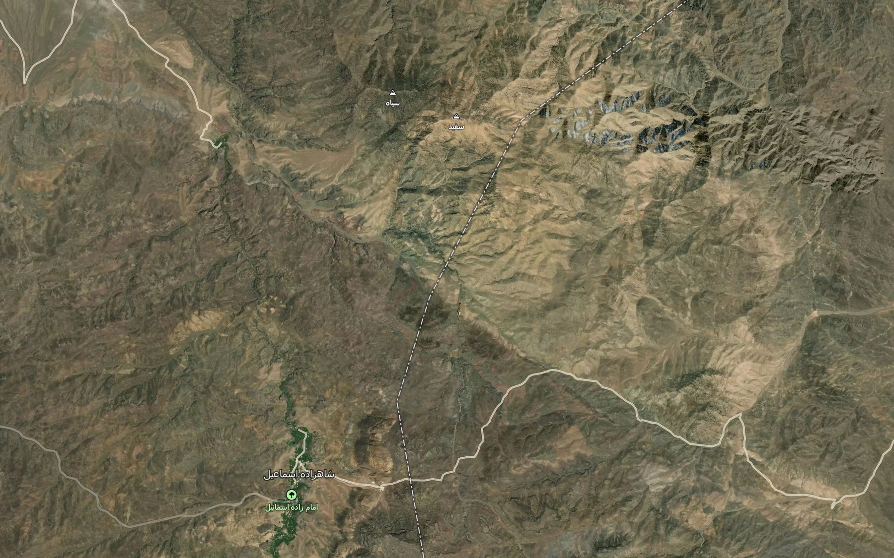 Satellite map of the Cheshmeh-ye Kol Asbid