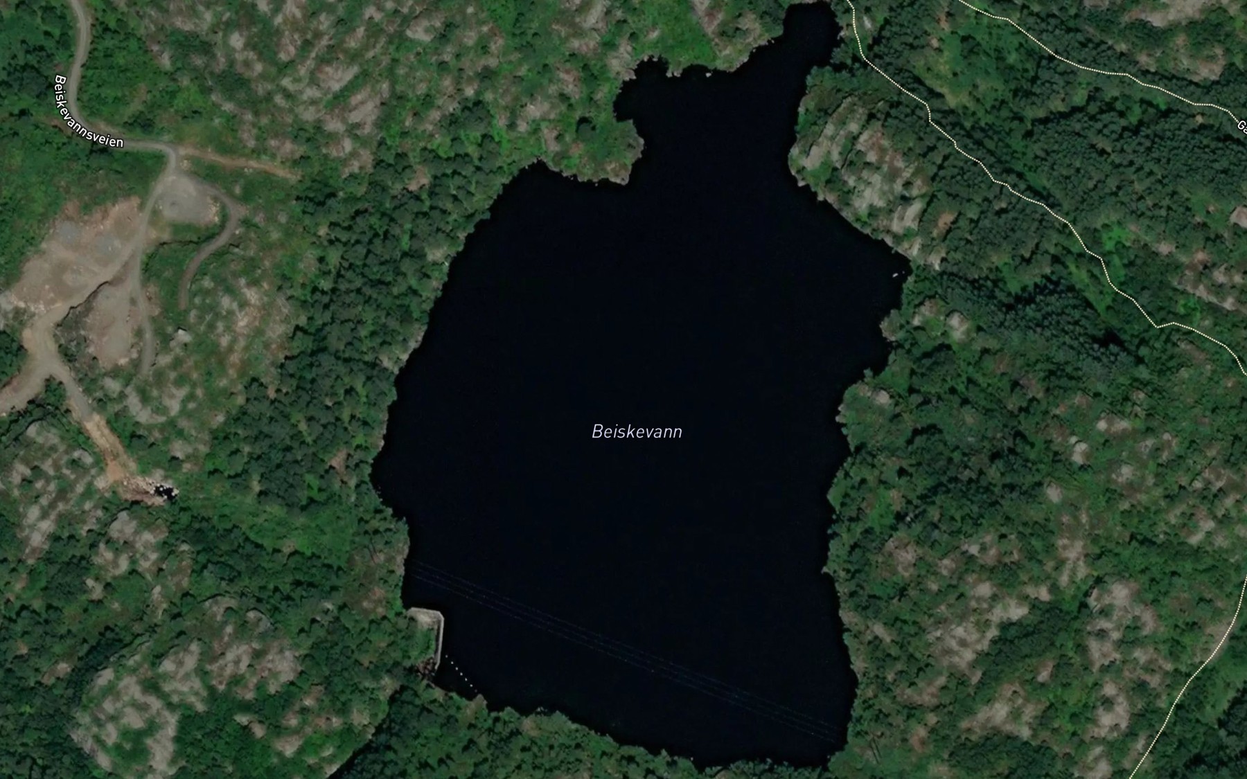 Satellite map of the Beiskevatnet