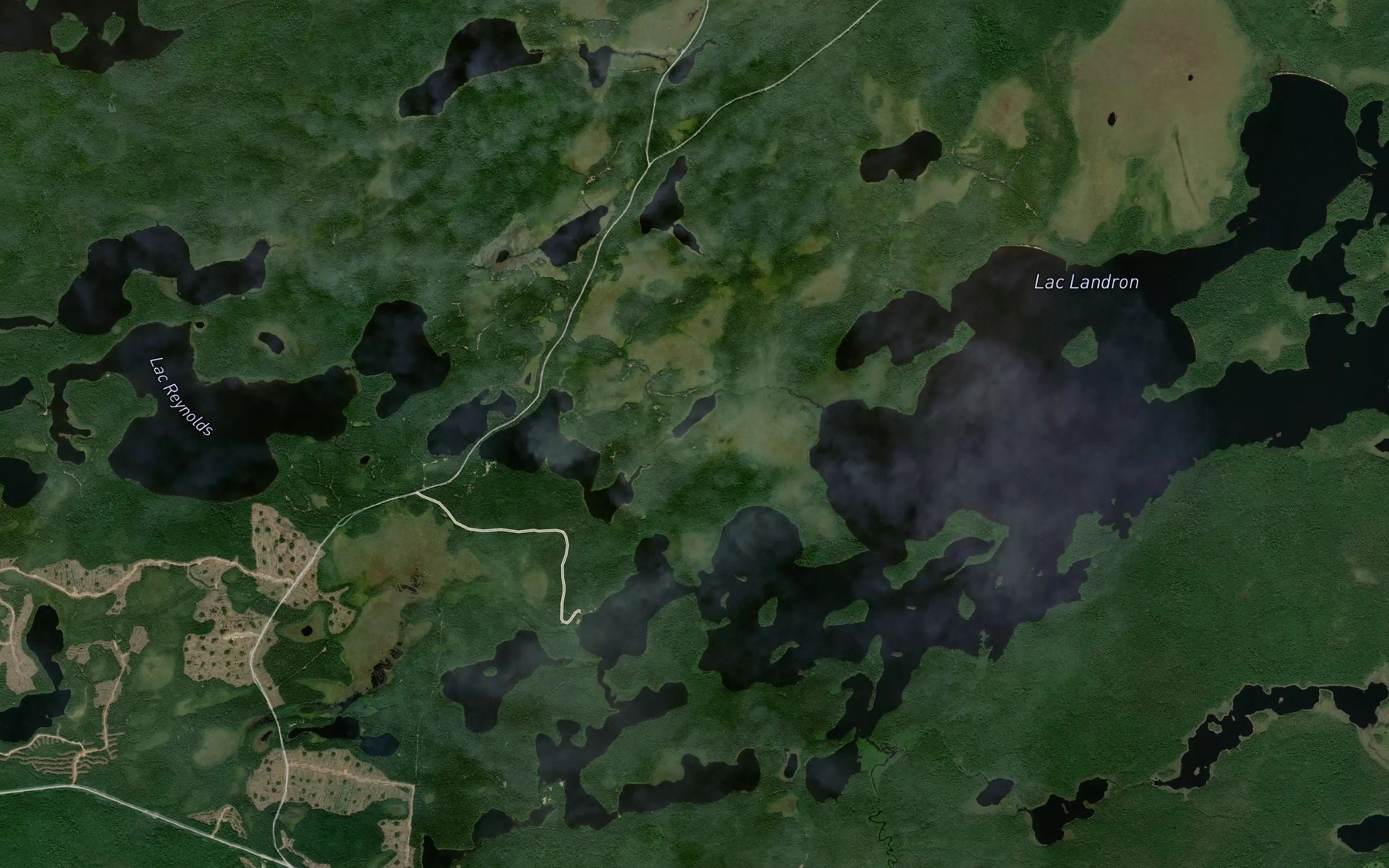 Satellite map of the Lac Collett