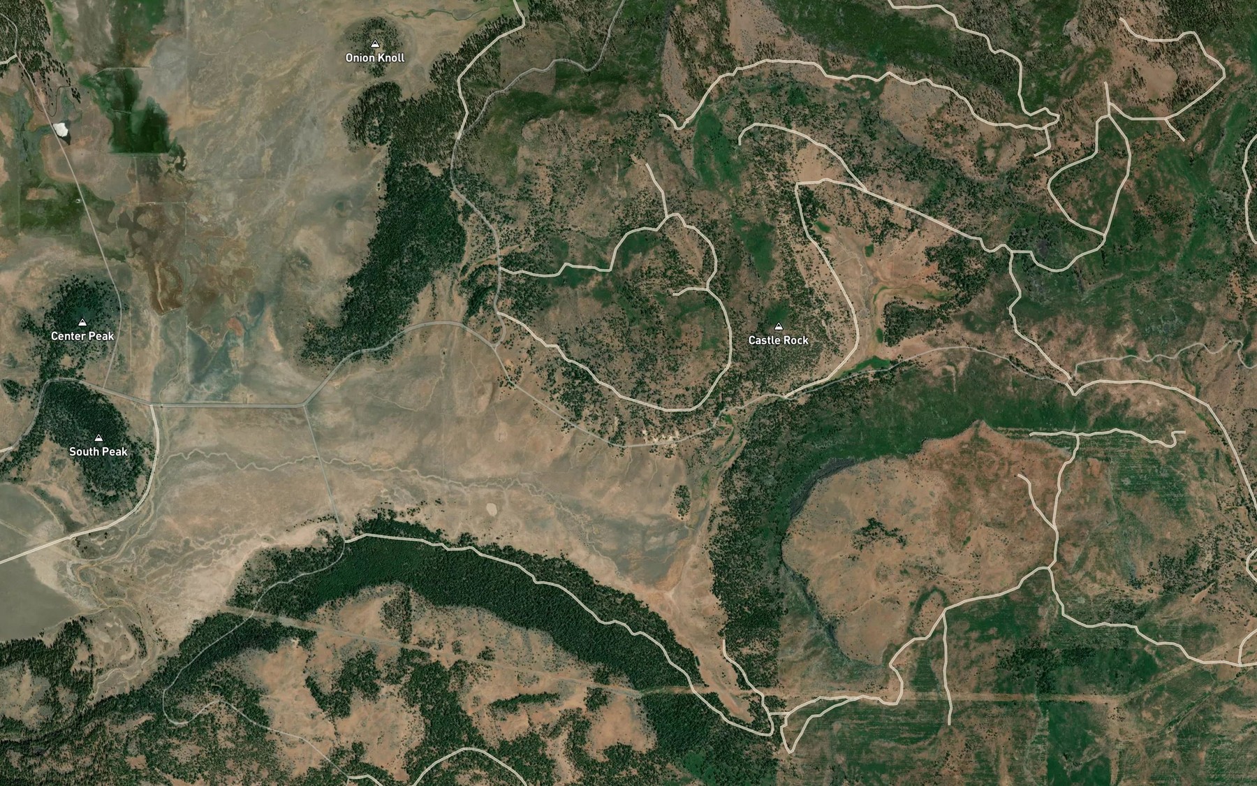 Satellite map of the Slash Spring