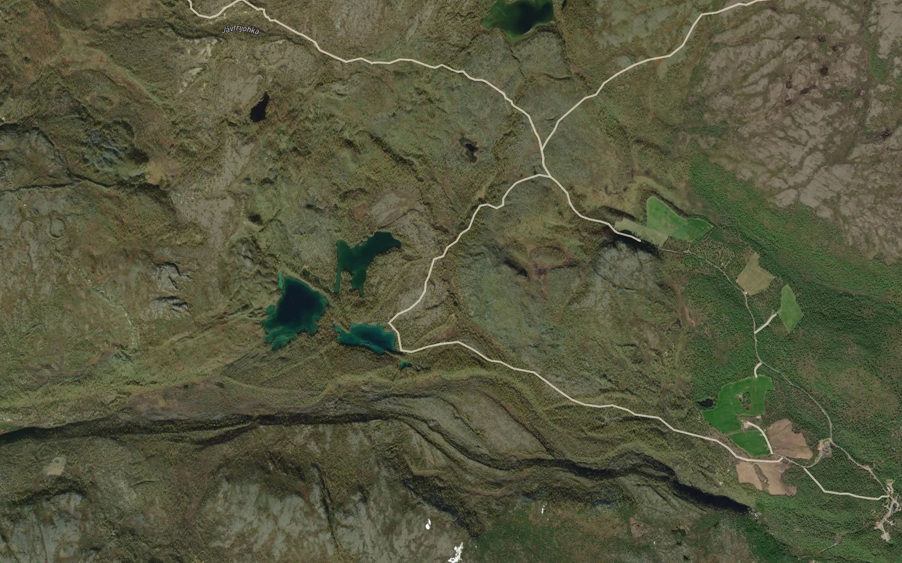 Satellite map of the Javrrijohka