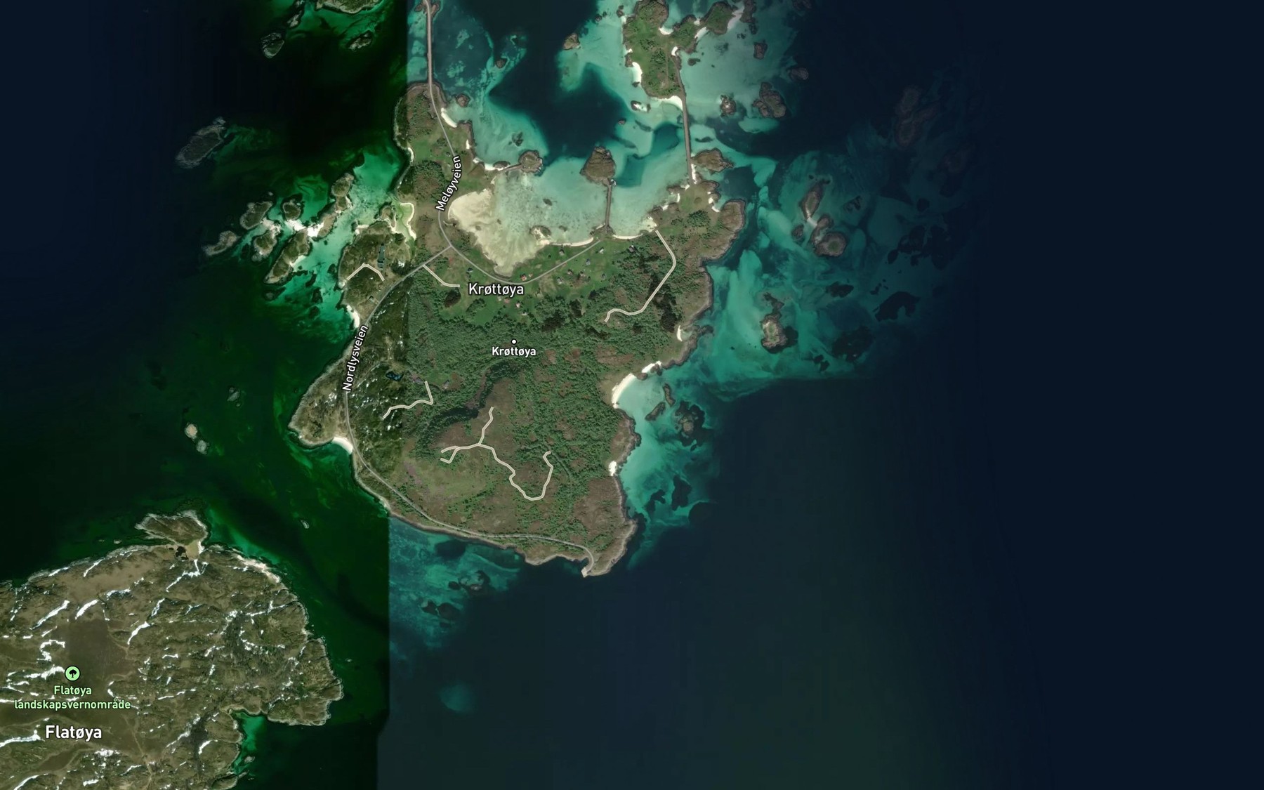 Satellite map of the Korsvika