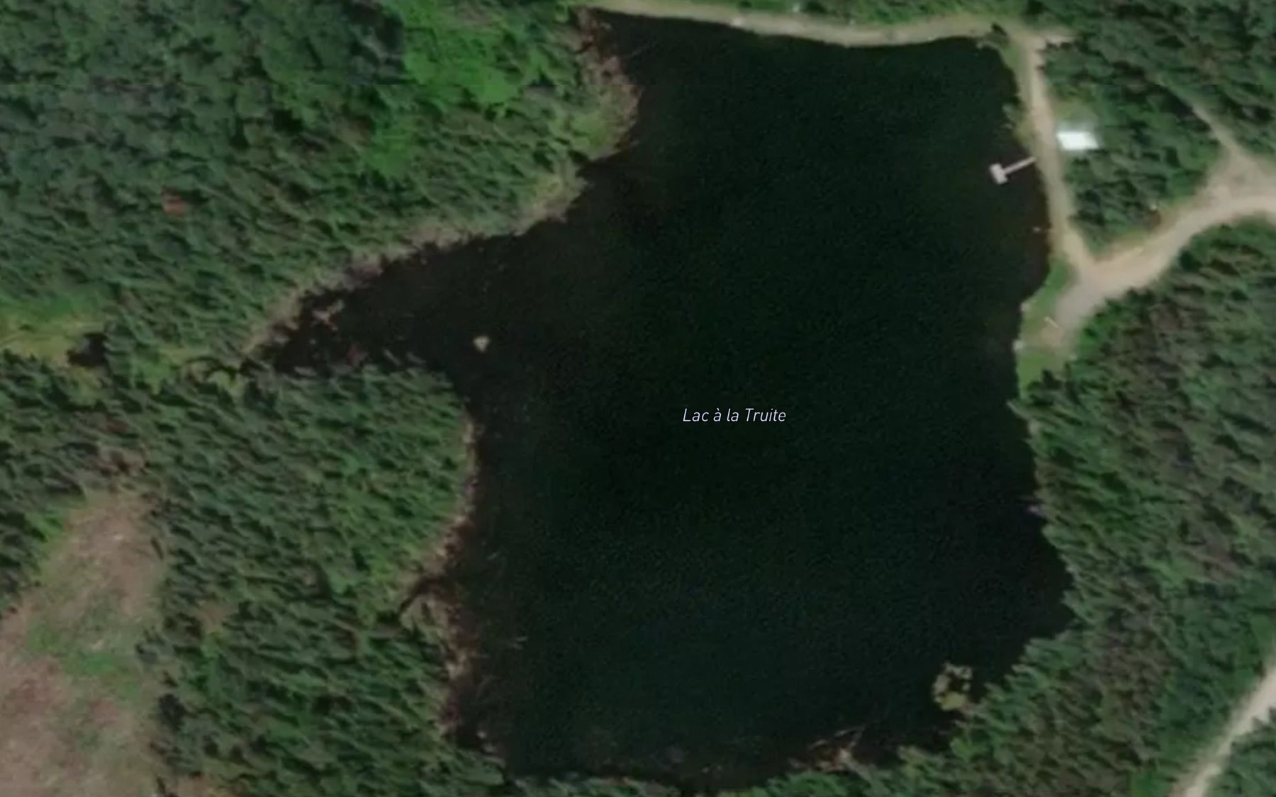 Satellite map of the Lac a la Truite