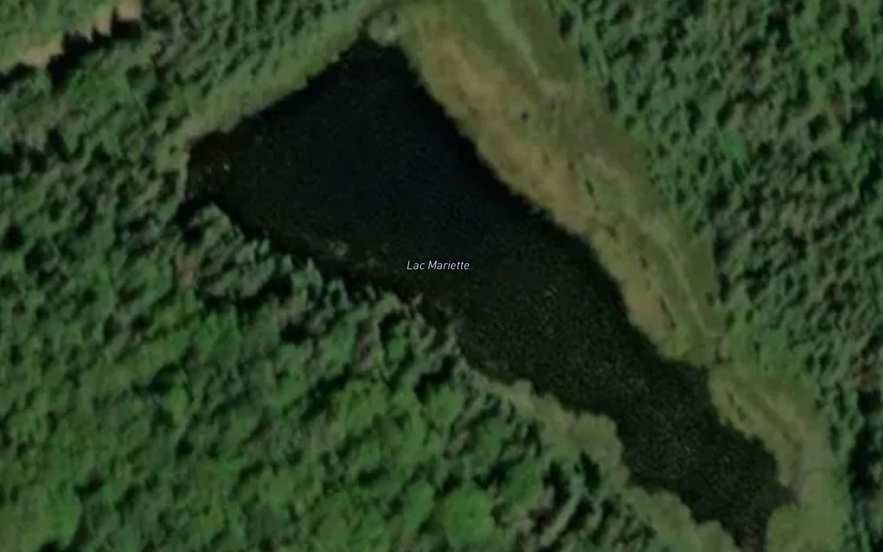 Satellite map of the Lac Mariette