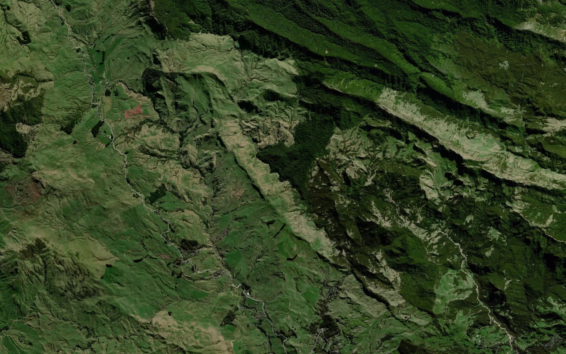 Satellite map of the Rangiriri Stream