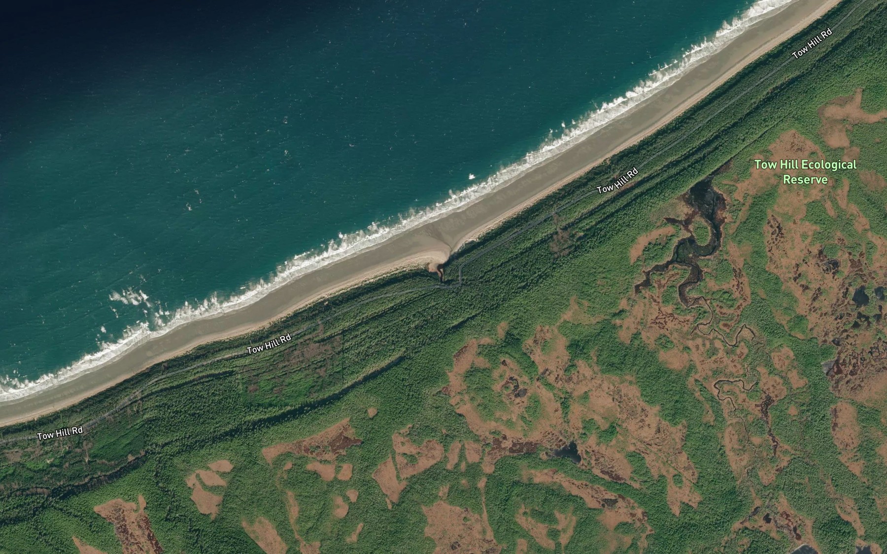 Satellite map of the Kliki Damen Creek