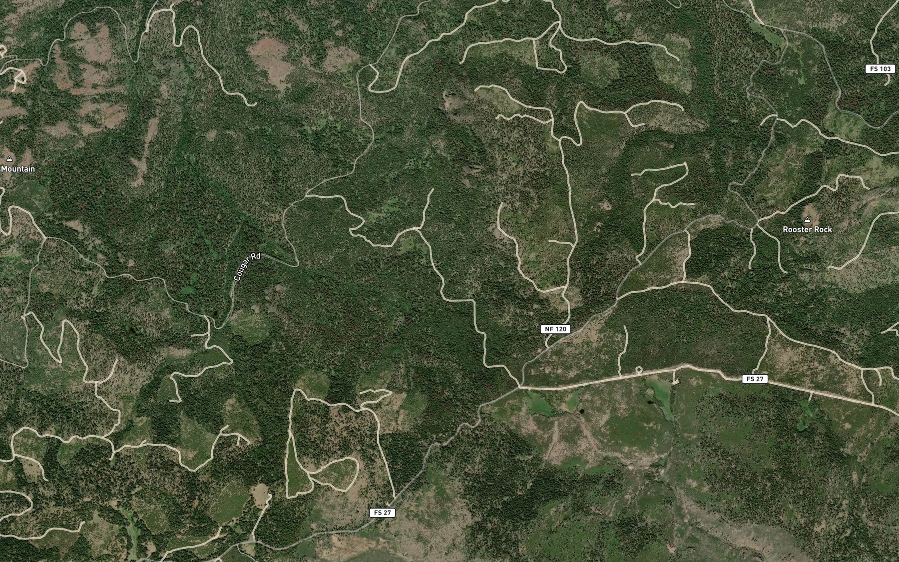 Satellite map of the Skull Spring