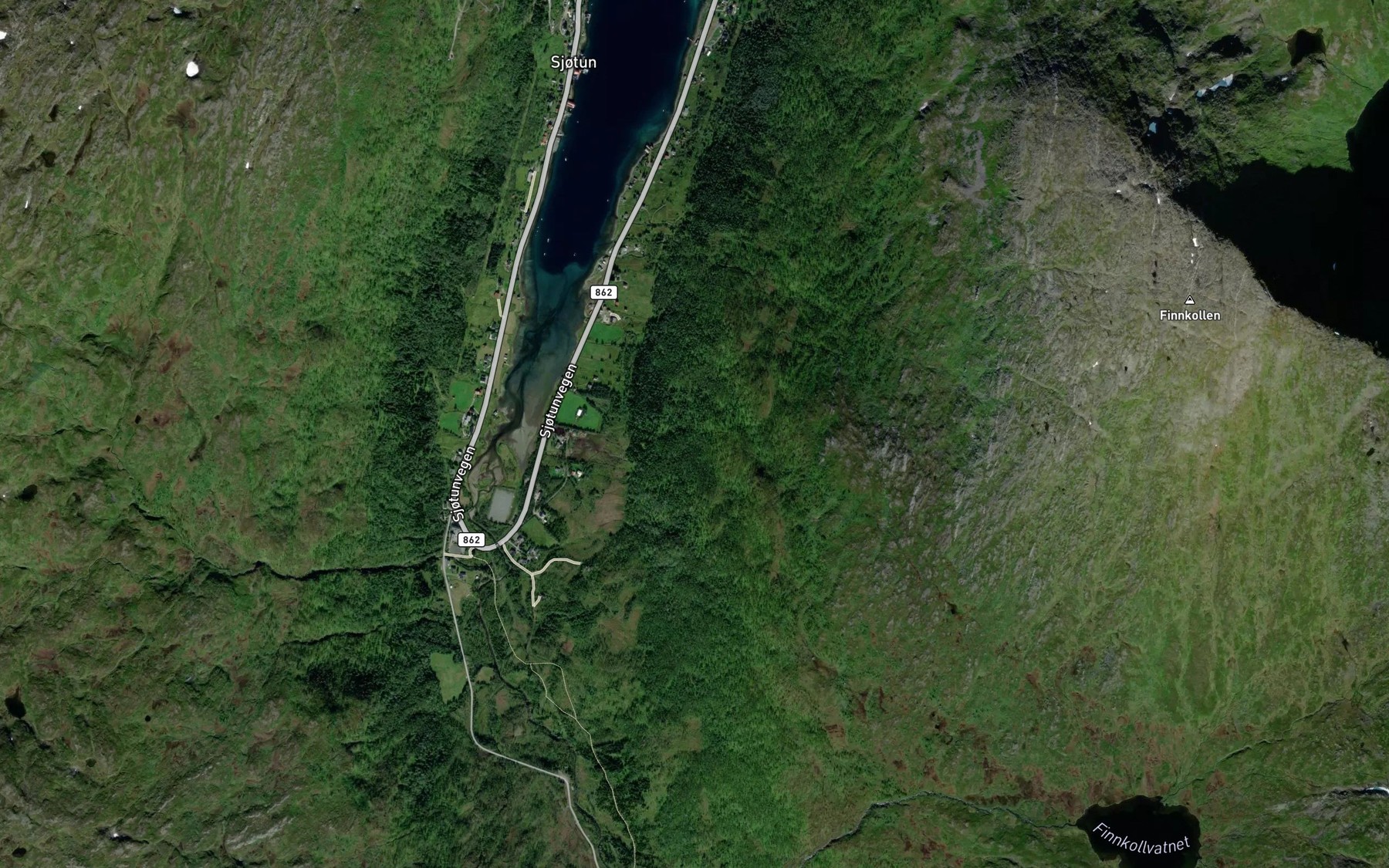 Satellite map of the Skottaroddelva