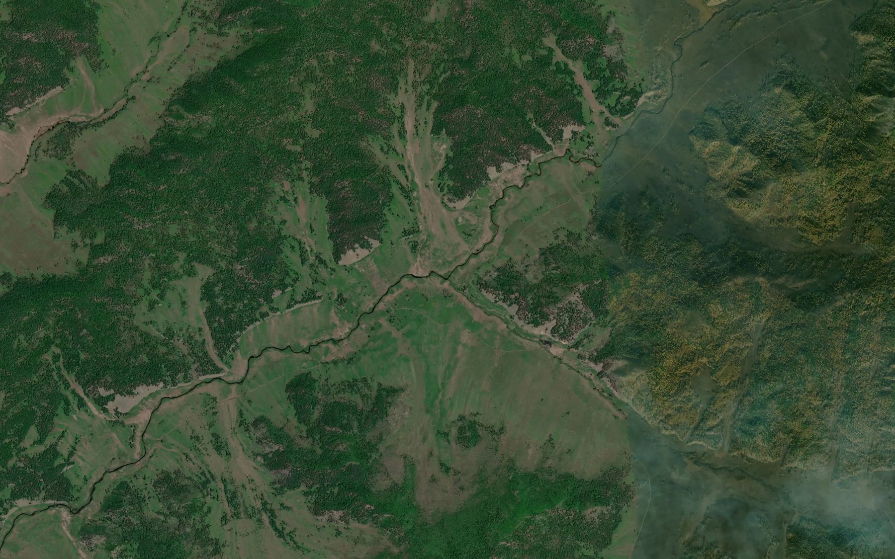 Satellite map of the Iksande