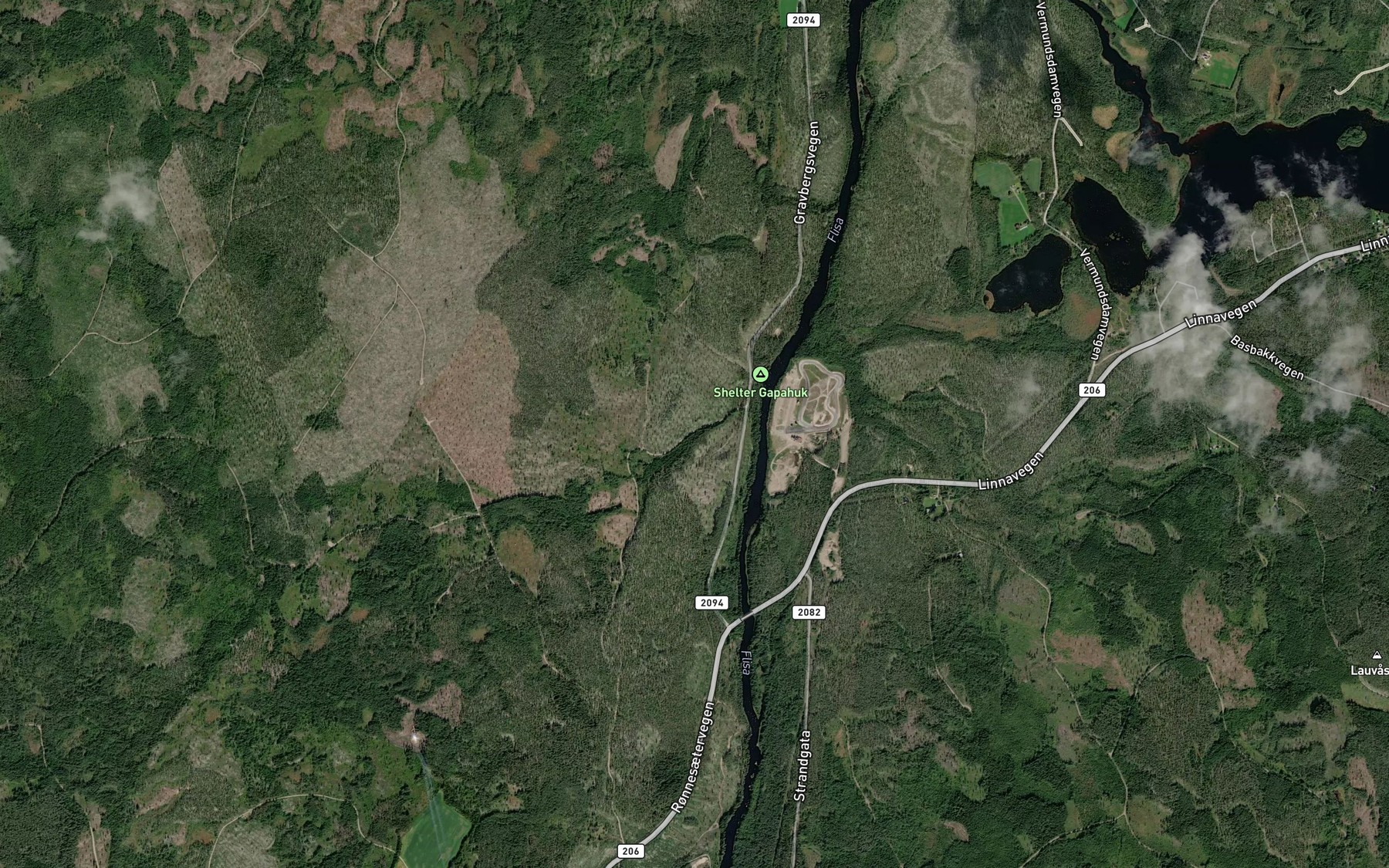 Satellite map of the Daesbekken