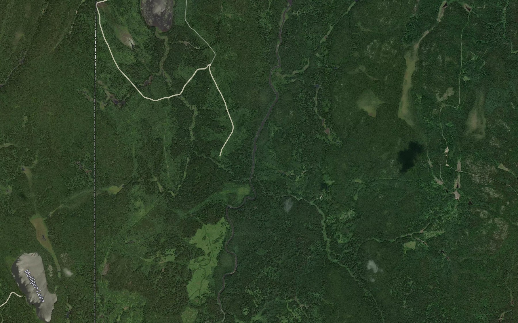 Satellite map of the Crique de la Loutre