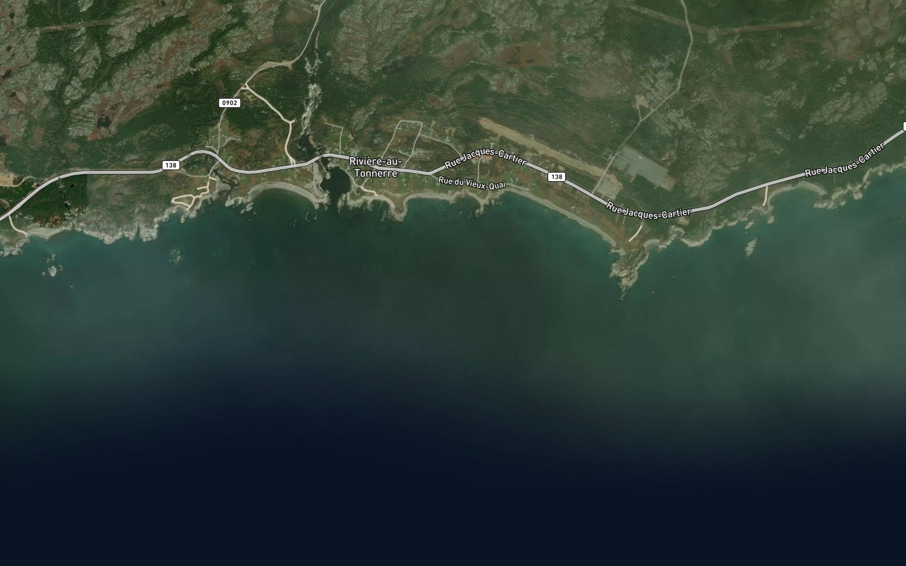 Satellite map of the Anse des Leblanc