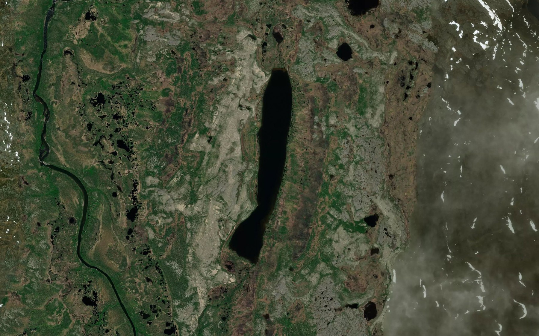 Satellite map of the Lac Nataasaujalik