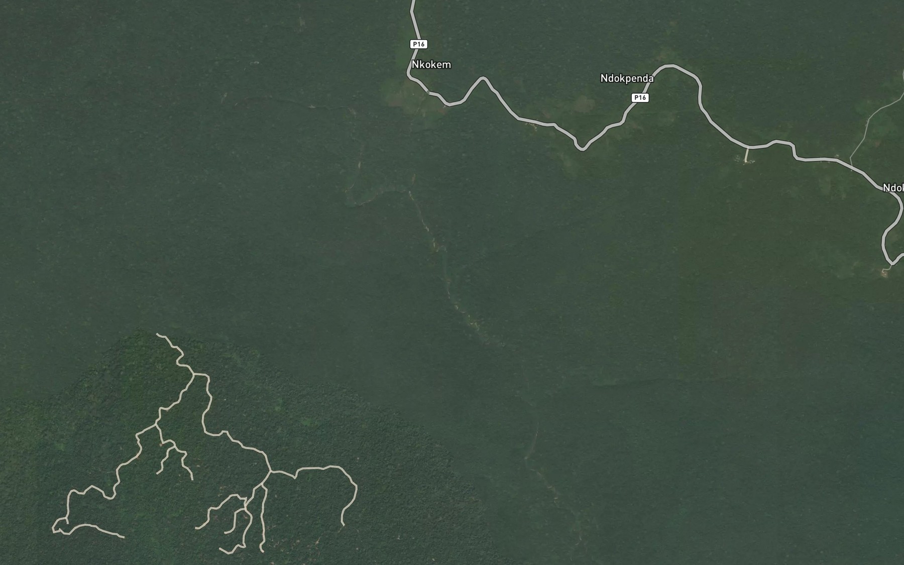 Satellite map of the Bombe